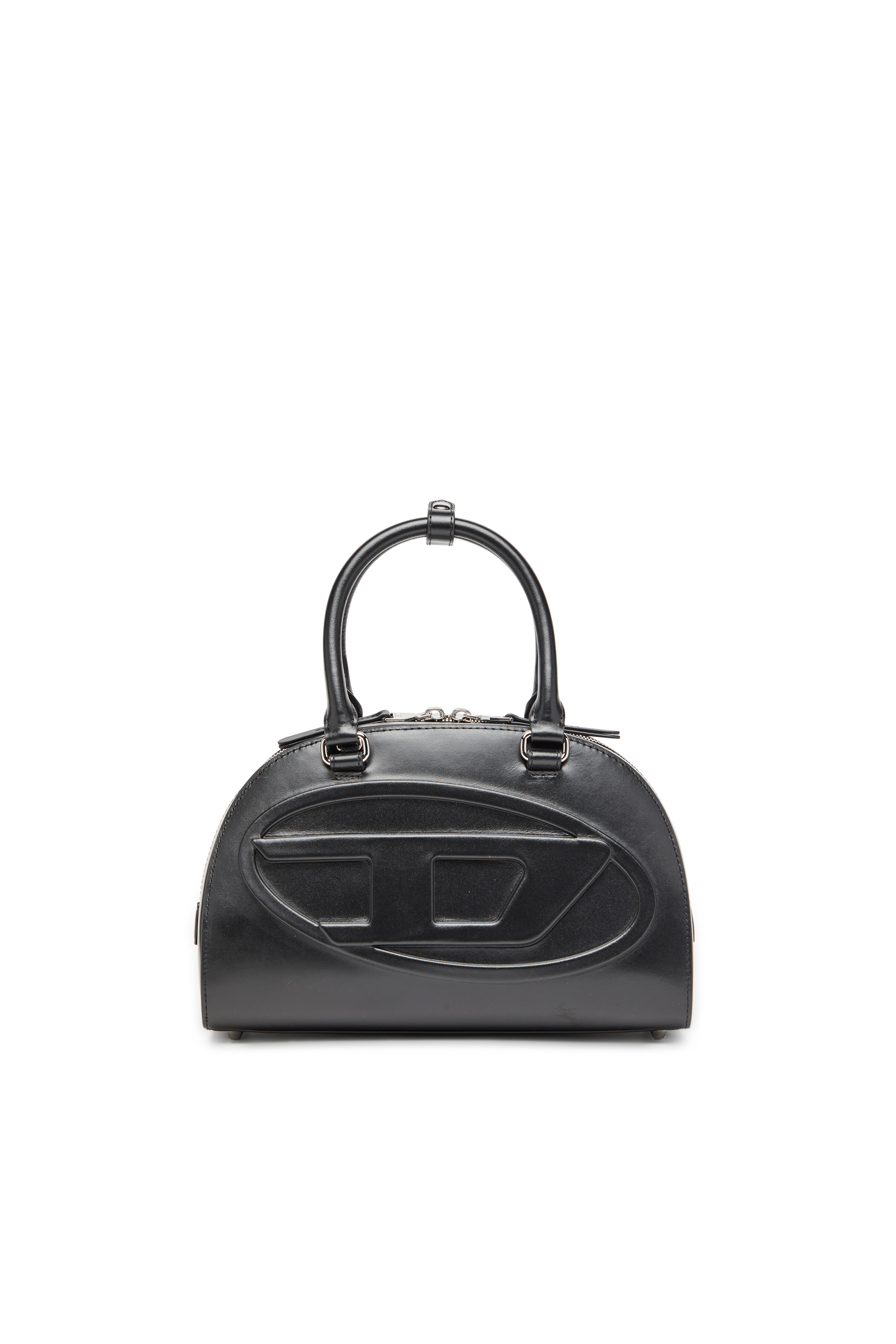 Diesel - 1DR DOME TOP HANDLE, Bolso de cuero tipo bowling Mujer in Negro - 1