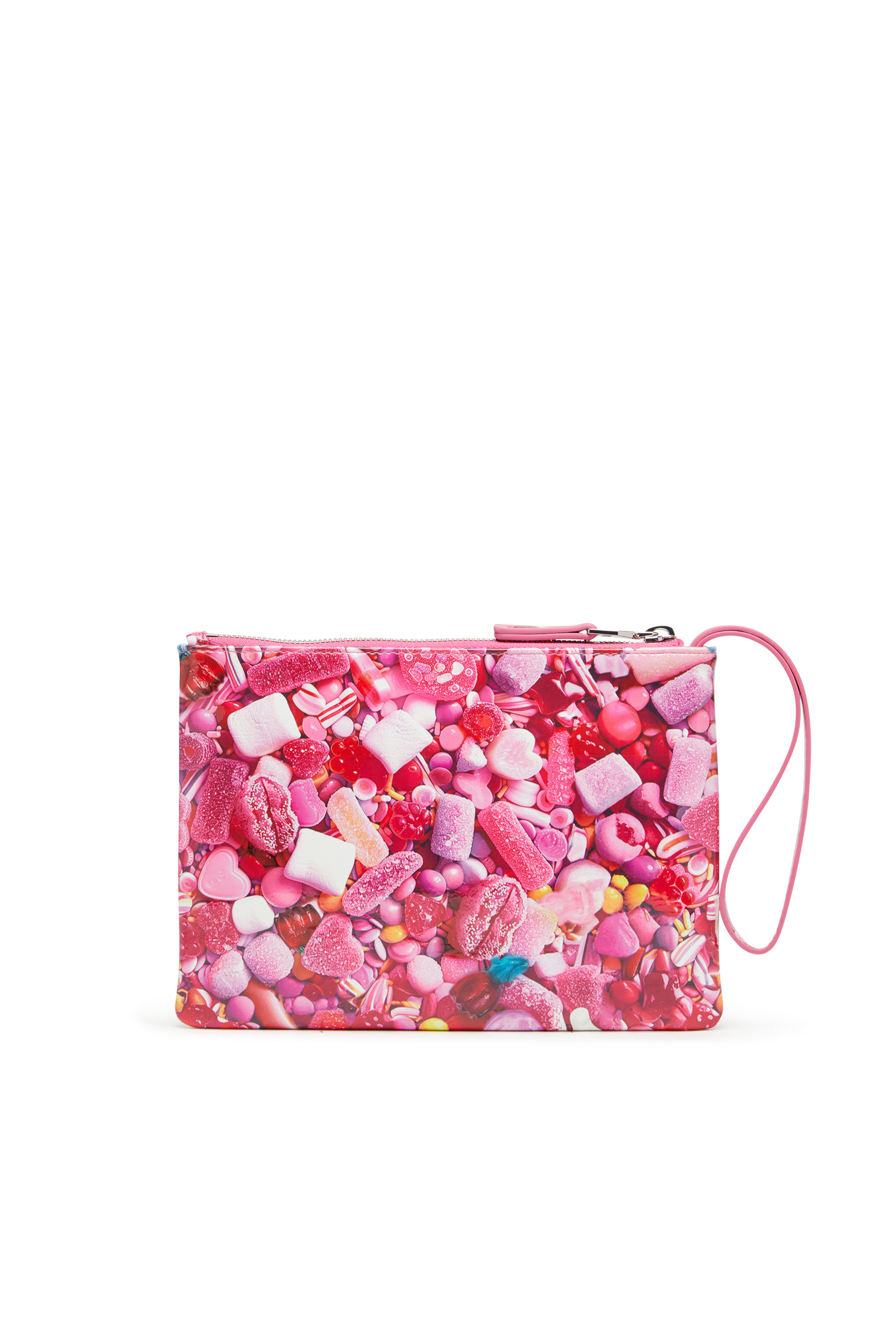 Diesel - PLAY POUCH II, Monedero de poliuretano brillante estampado Mujer in Rosa - 2