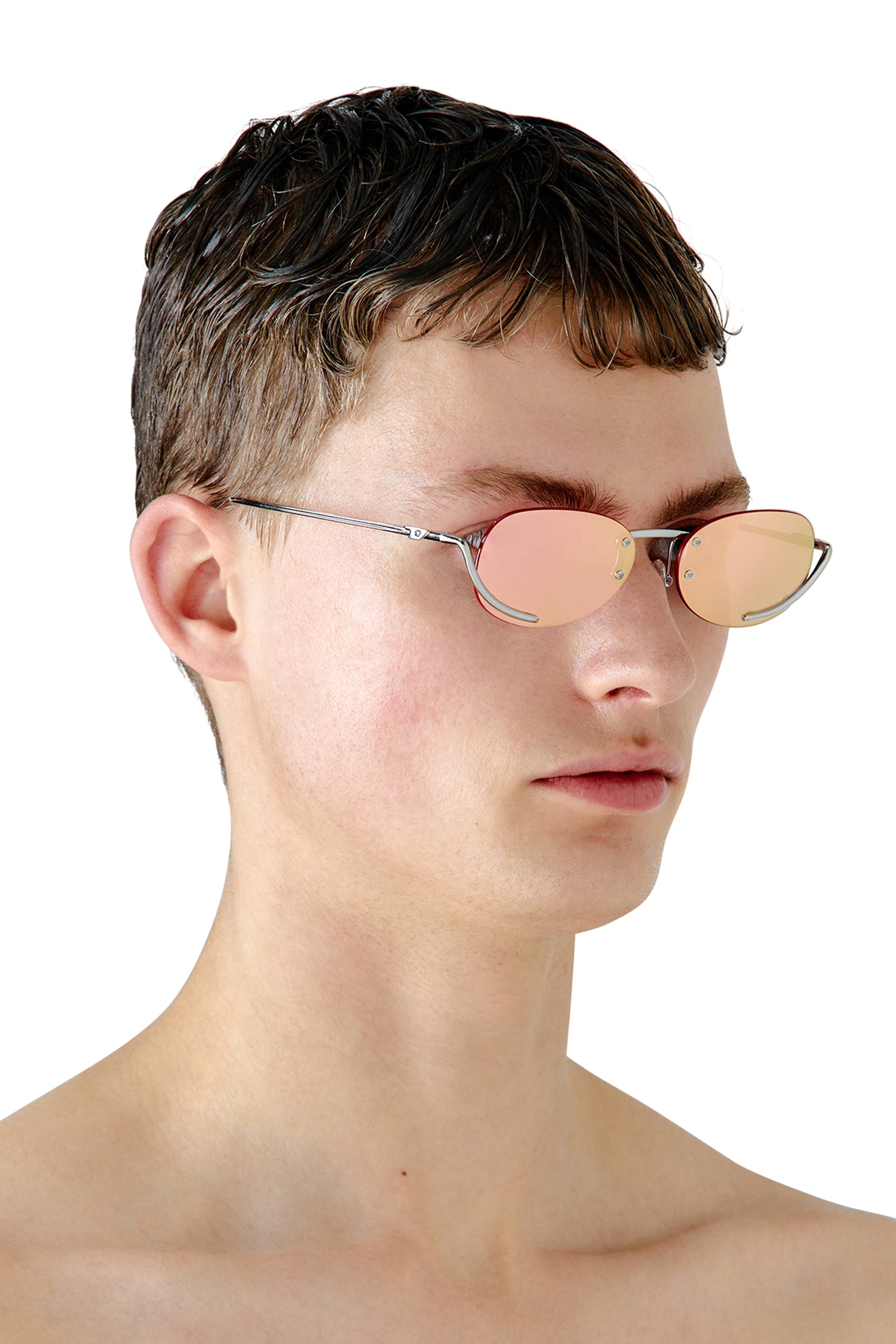 Diesel - 0DL1004, Gafas ovales Unisex in Rosa - 4