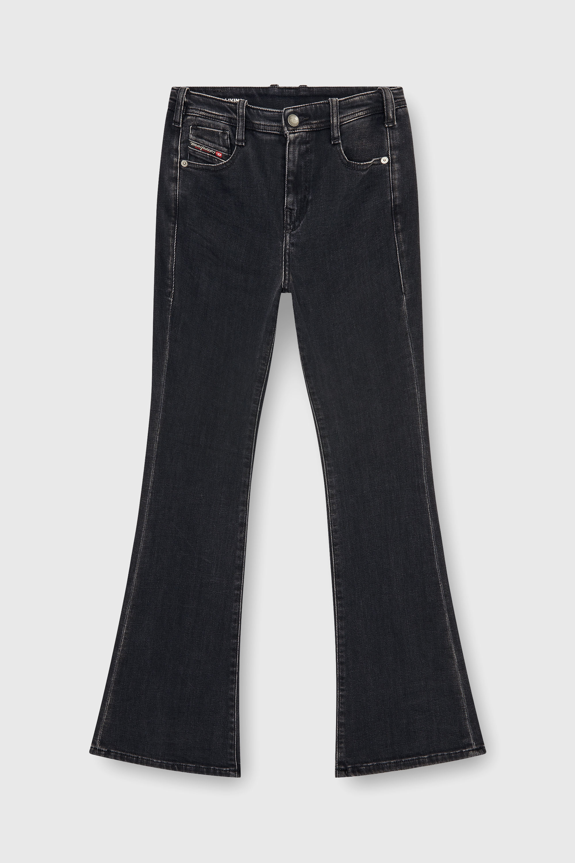 Diesel - Bootcut Jeans 1969 D-Ebbey 09P75 Mujer, Negro/Gris oscuro - 2