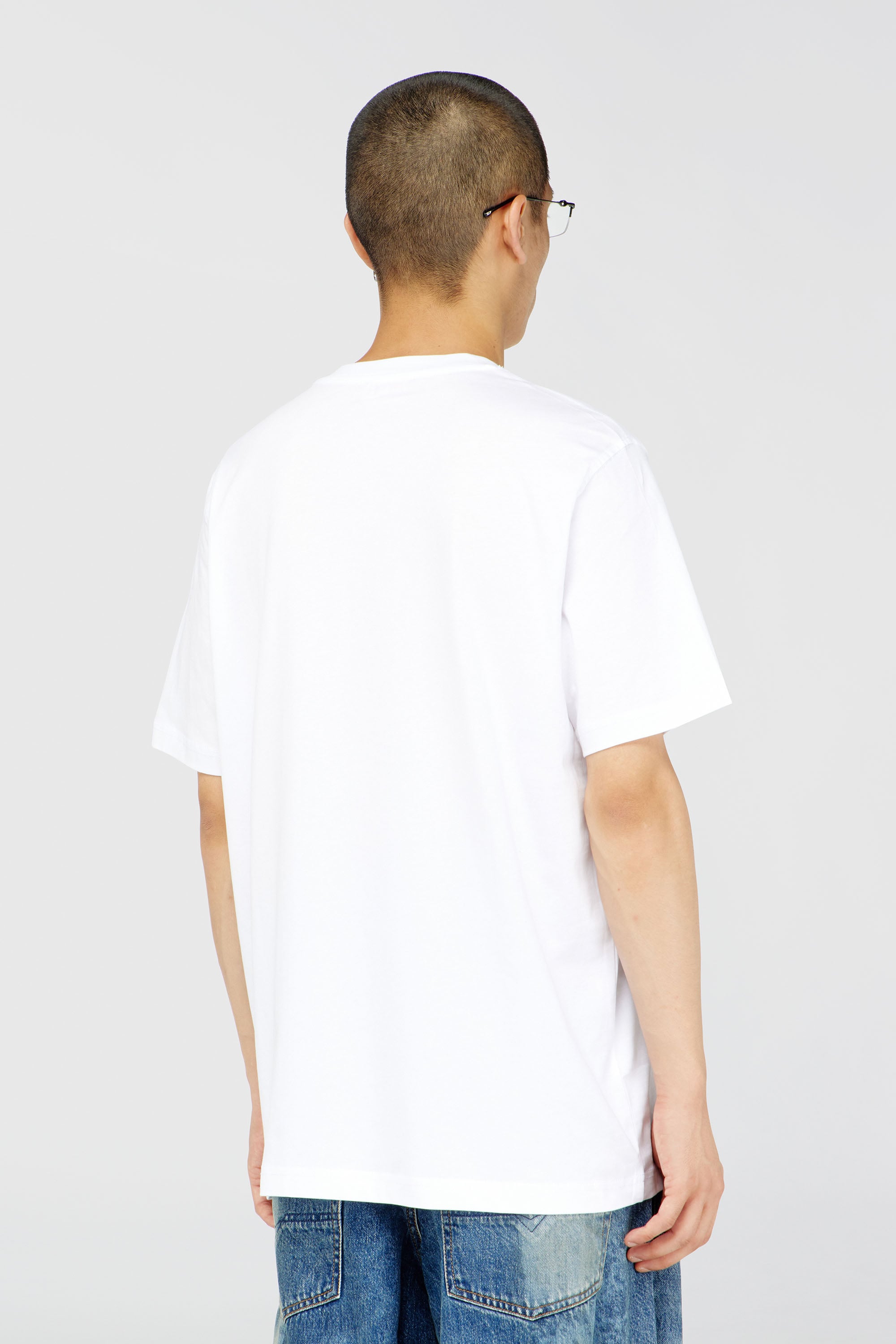 Diesel - T-ADJUST-Q7, Camiseta con logotipo Diesel borroso Hombre in Blanco - 4