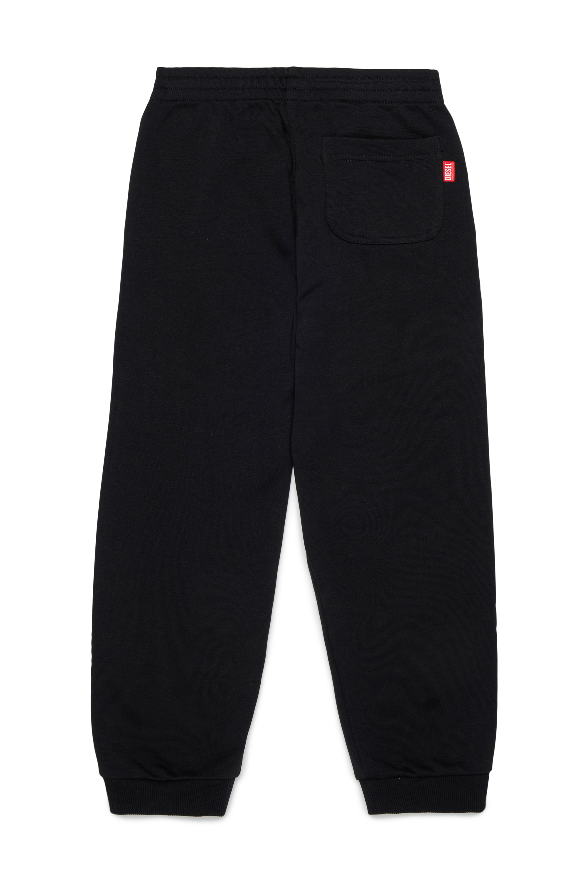 Diesel - PRES, Pantal&oacute;n de ch&aacute;ndal con logo cortado Hombre in Negro - 2