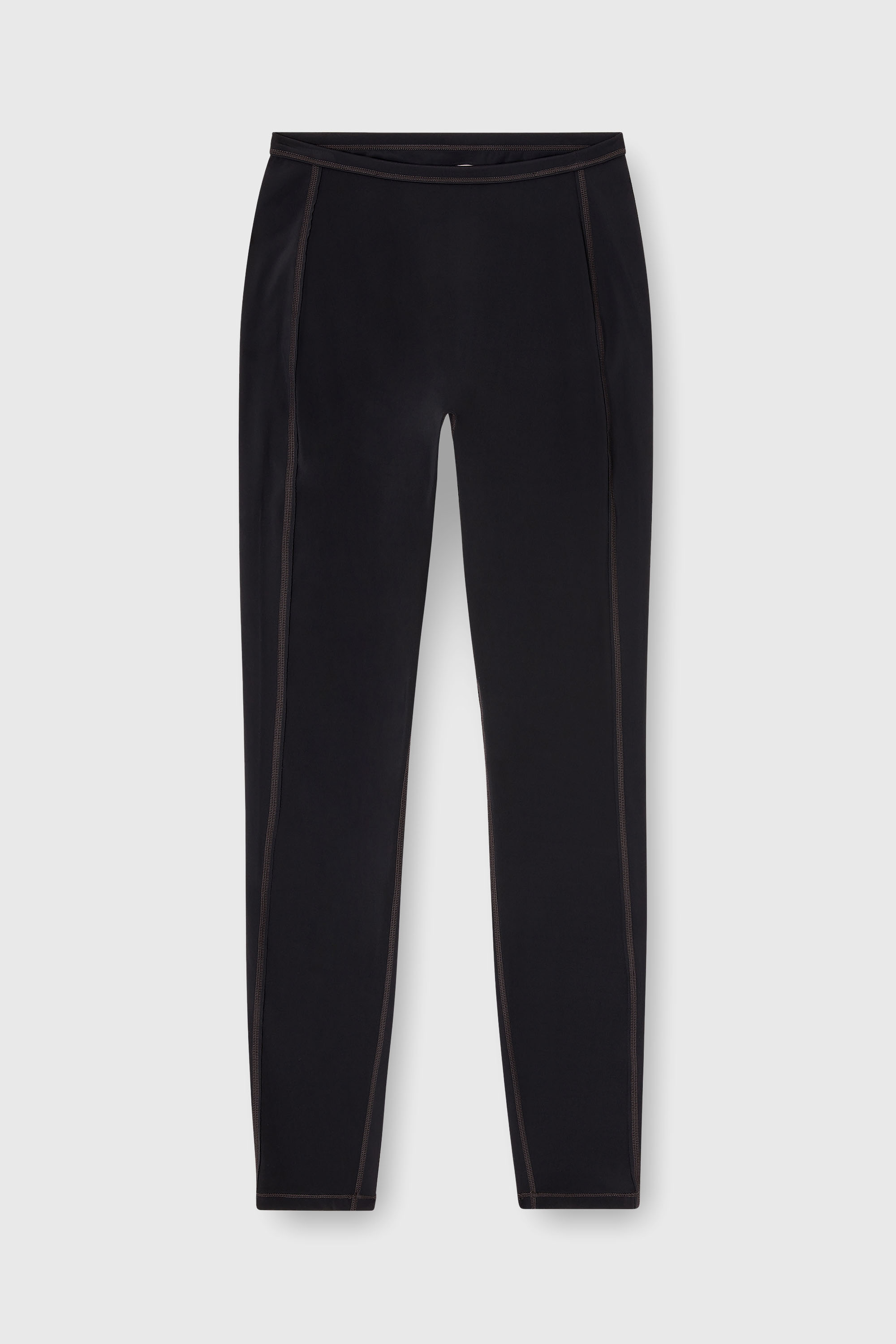 Diesel - MEREDITH-UTLT, Leggings de nailon con abertura en la parte trasera Oval D Mujer in Negro - 2