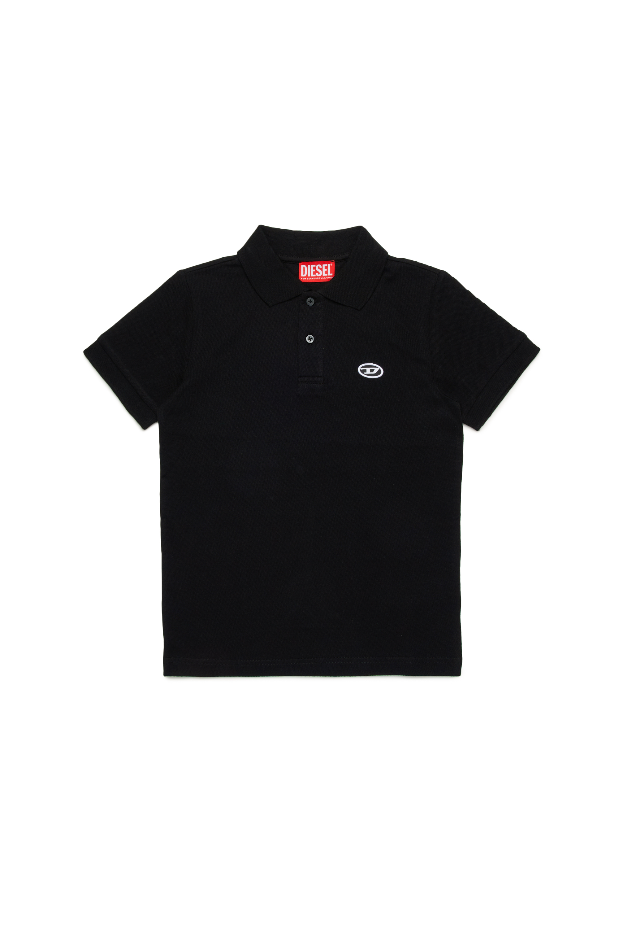 Diesel - TSMITHDOVALPJ, Polo de algodón orgánico Hombre in Negro - 1