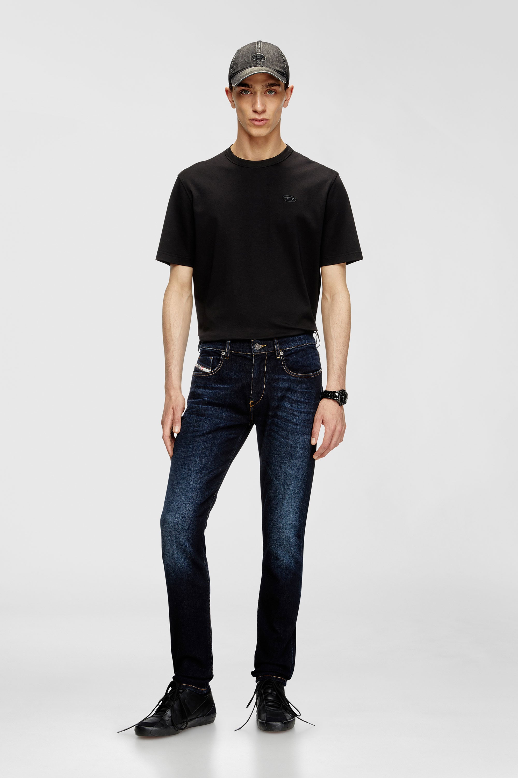 Diesel - Slim Jeans 2019 D-Strukt 009ZS Hombre, Azul Oscuro - 1