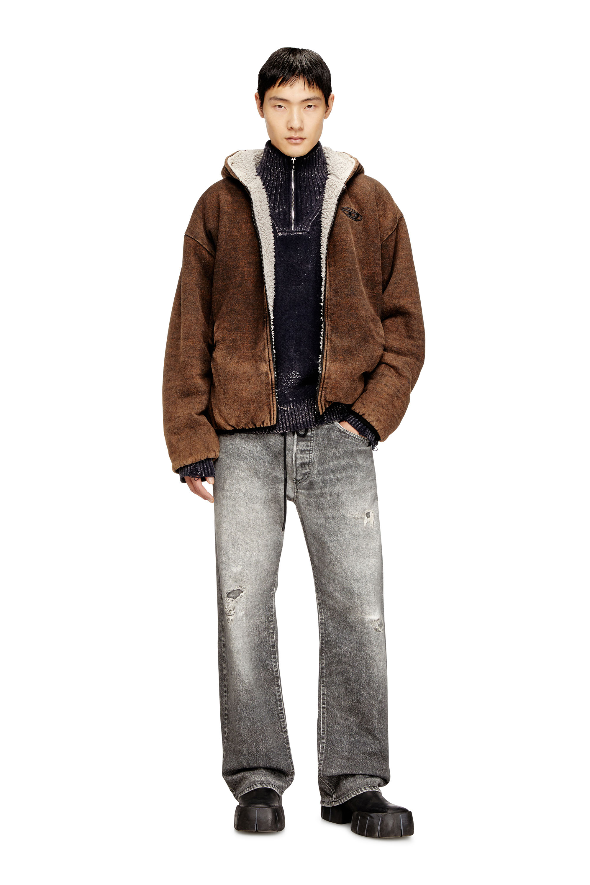 Diesel - S-BRYAN, Chaqueta con capucha reversible y cremallera Hombre in ToBeDefined - 2