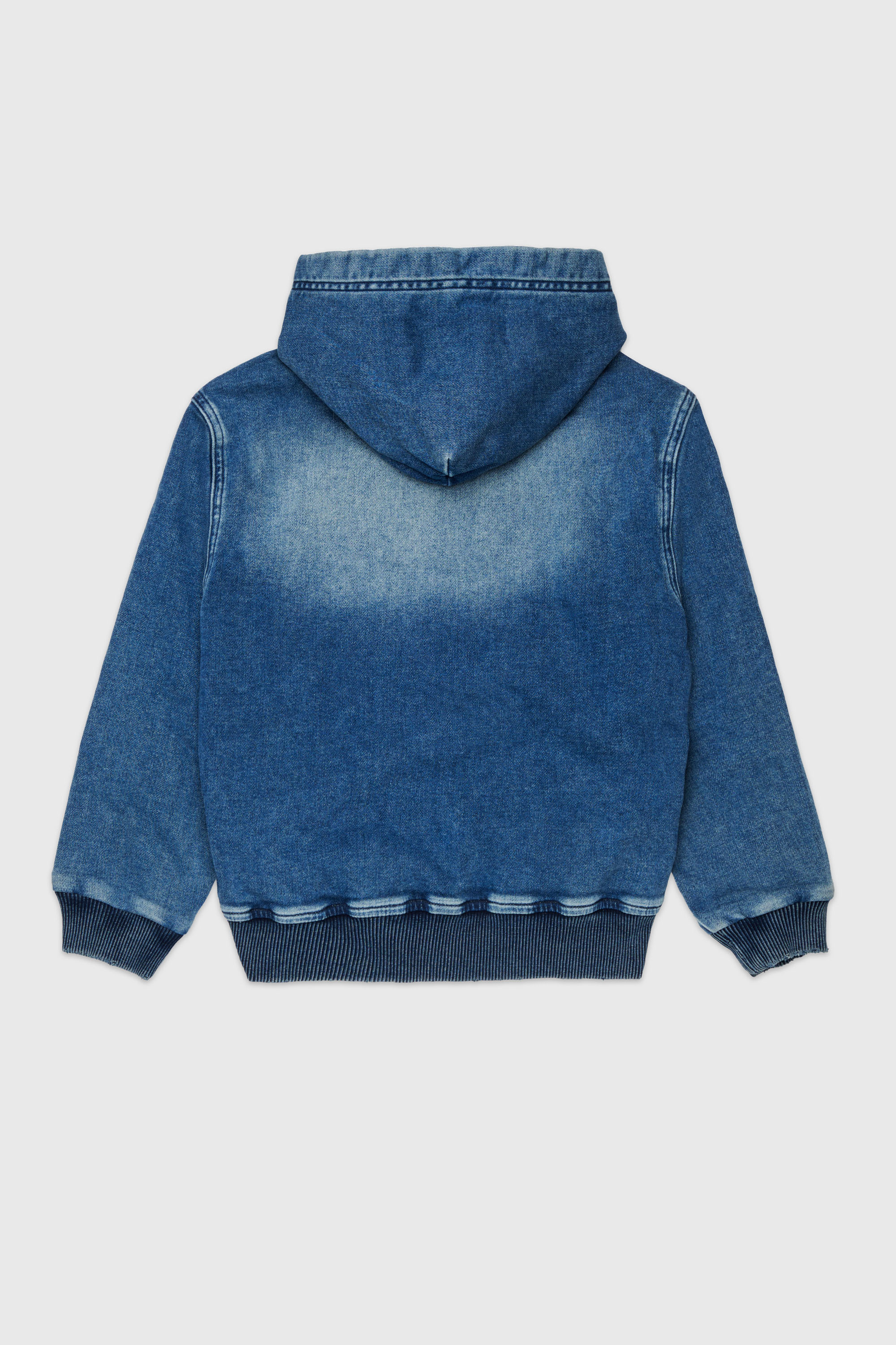 Diesel - STIMM-OVER JJJ, Man's Zip-up hoodie in JoggJeans&reg; in Dark Blue - 2