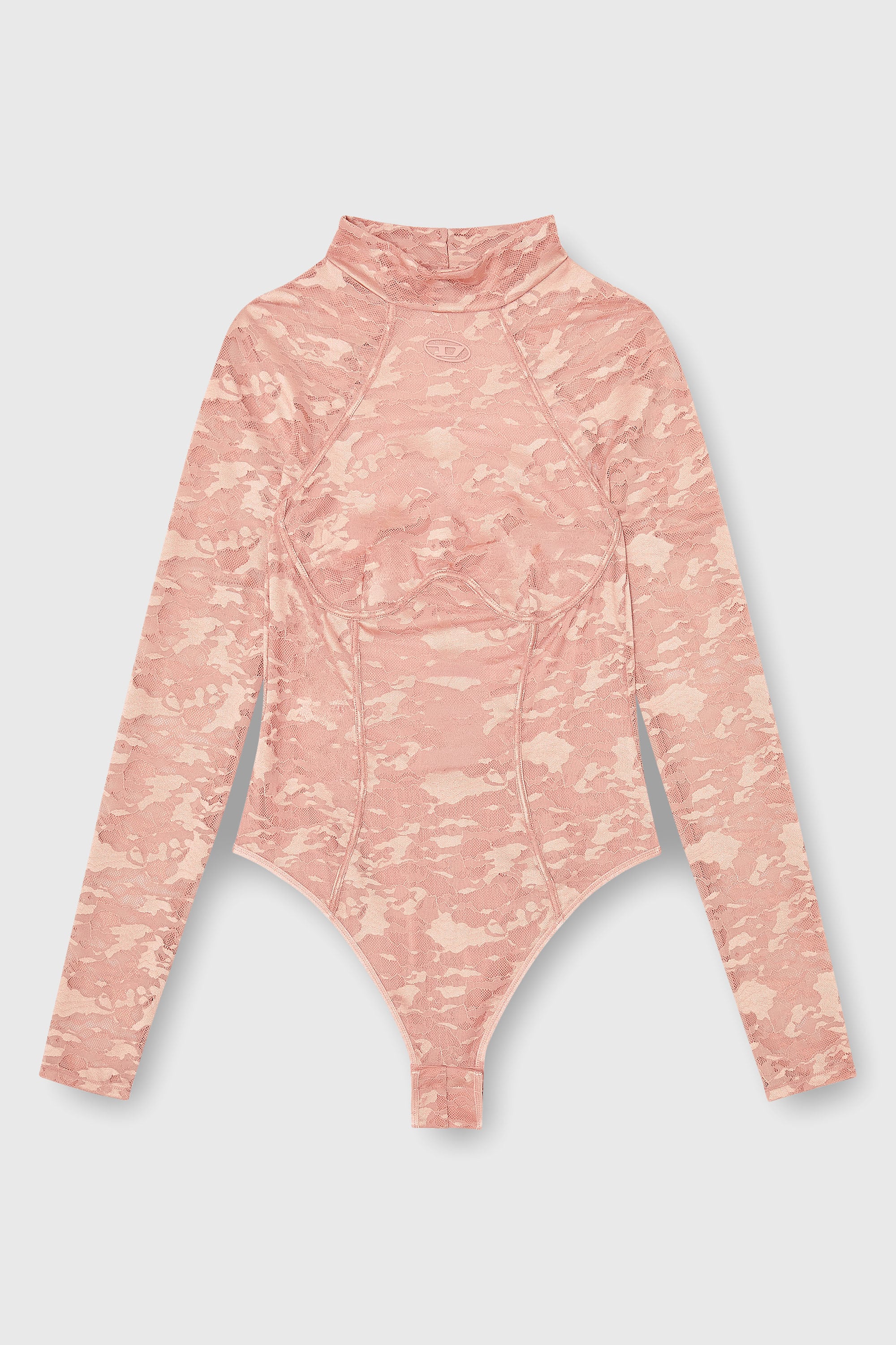 Diesel - VIVIAN-UTLT, Body de encaje de nailon con espalda abierta Mujer in Rosa - 2