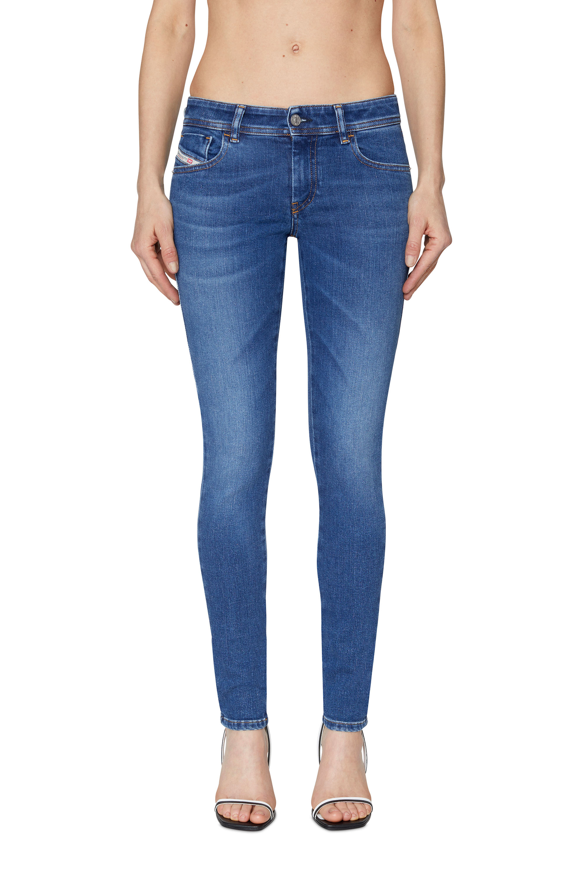 Super skinny Jeans 2018 Slandy-Low 09C21, Azul medio - Vaqueros