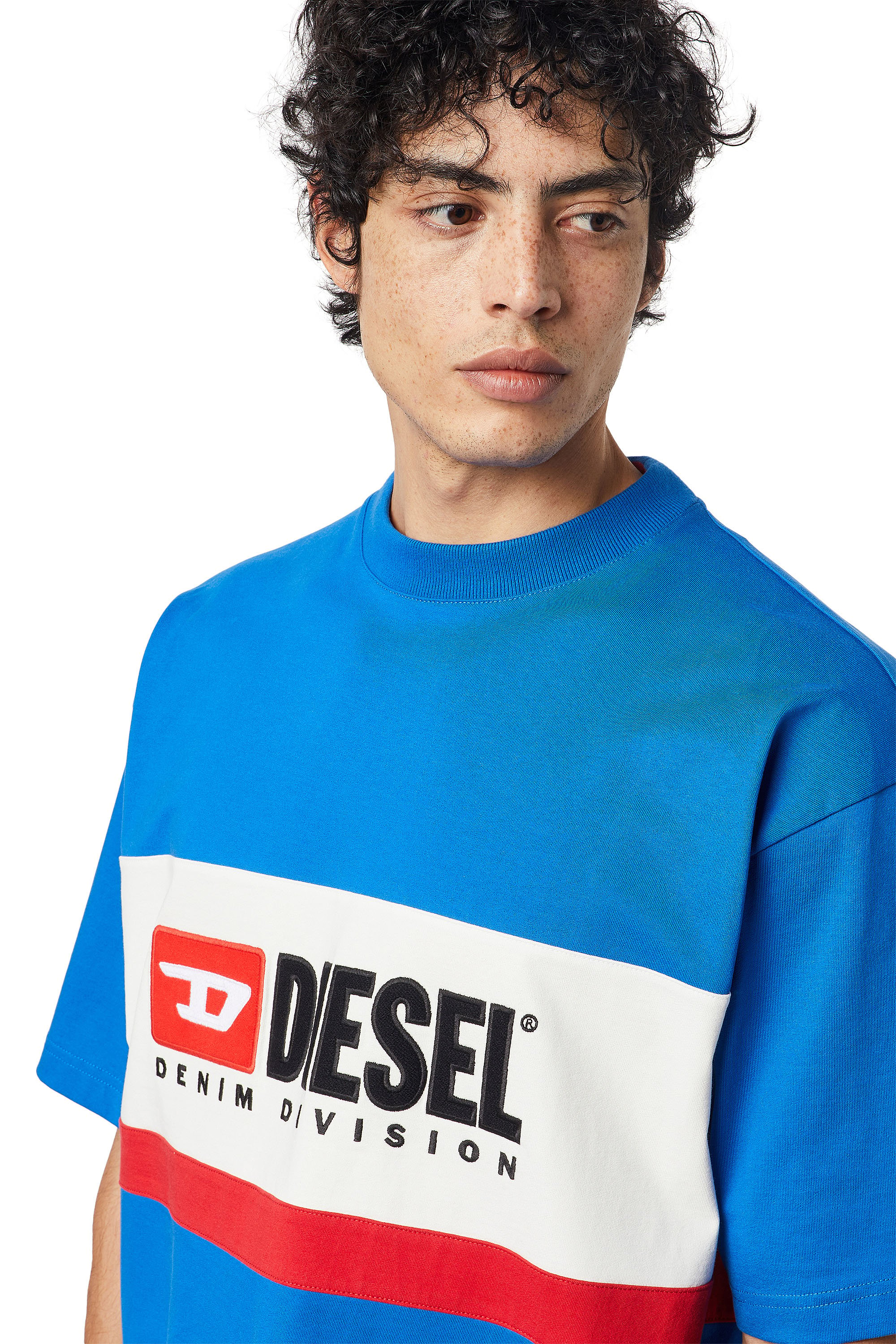 Diesel - T-STREAP-DIVISION, Azul - Image 5