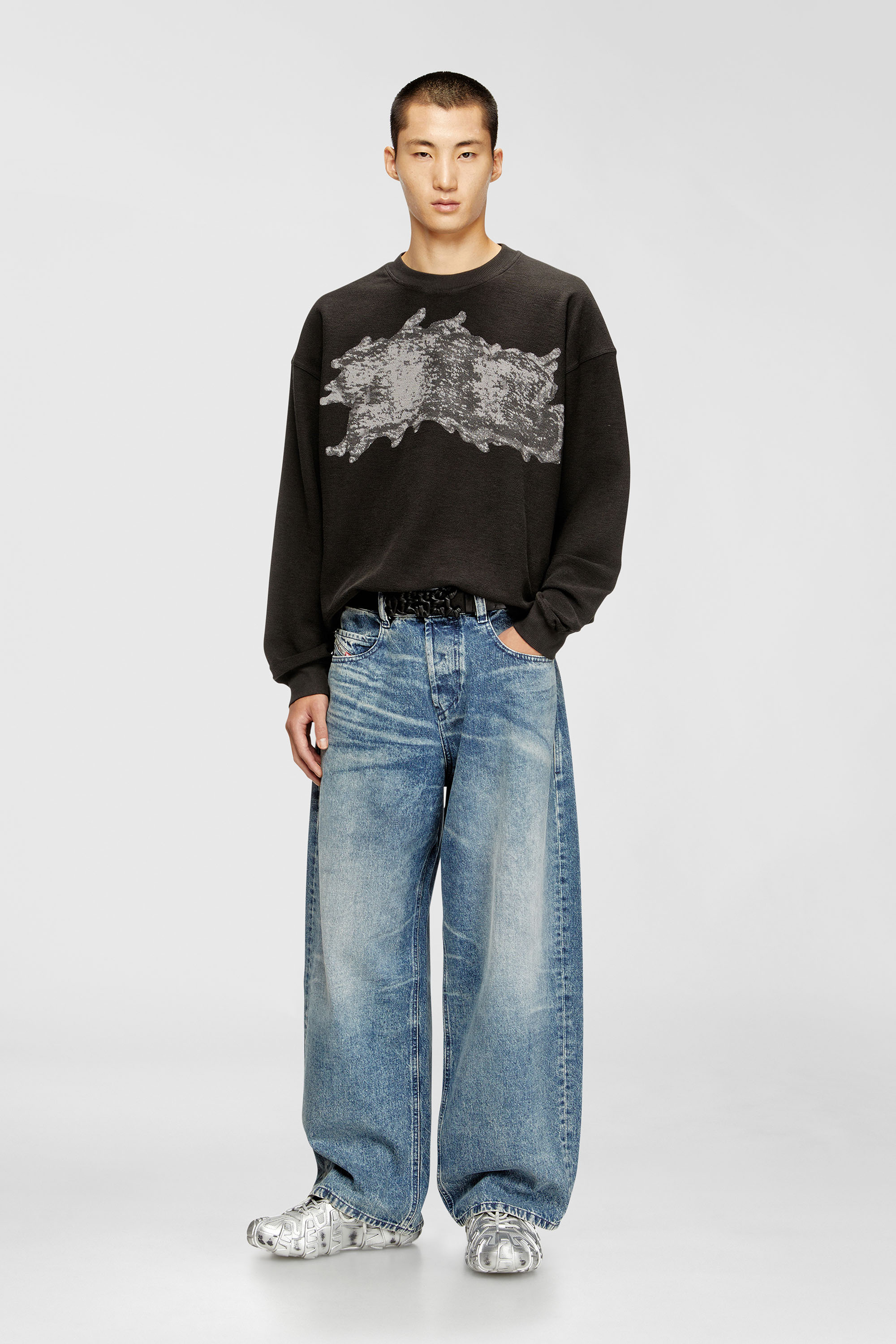 Diesel - Relaxed Jeans 1997 D-Enim 007DA Unisex, Azul Claro - 1