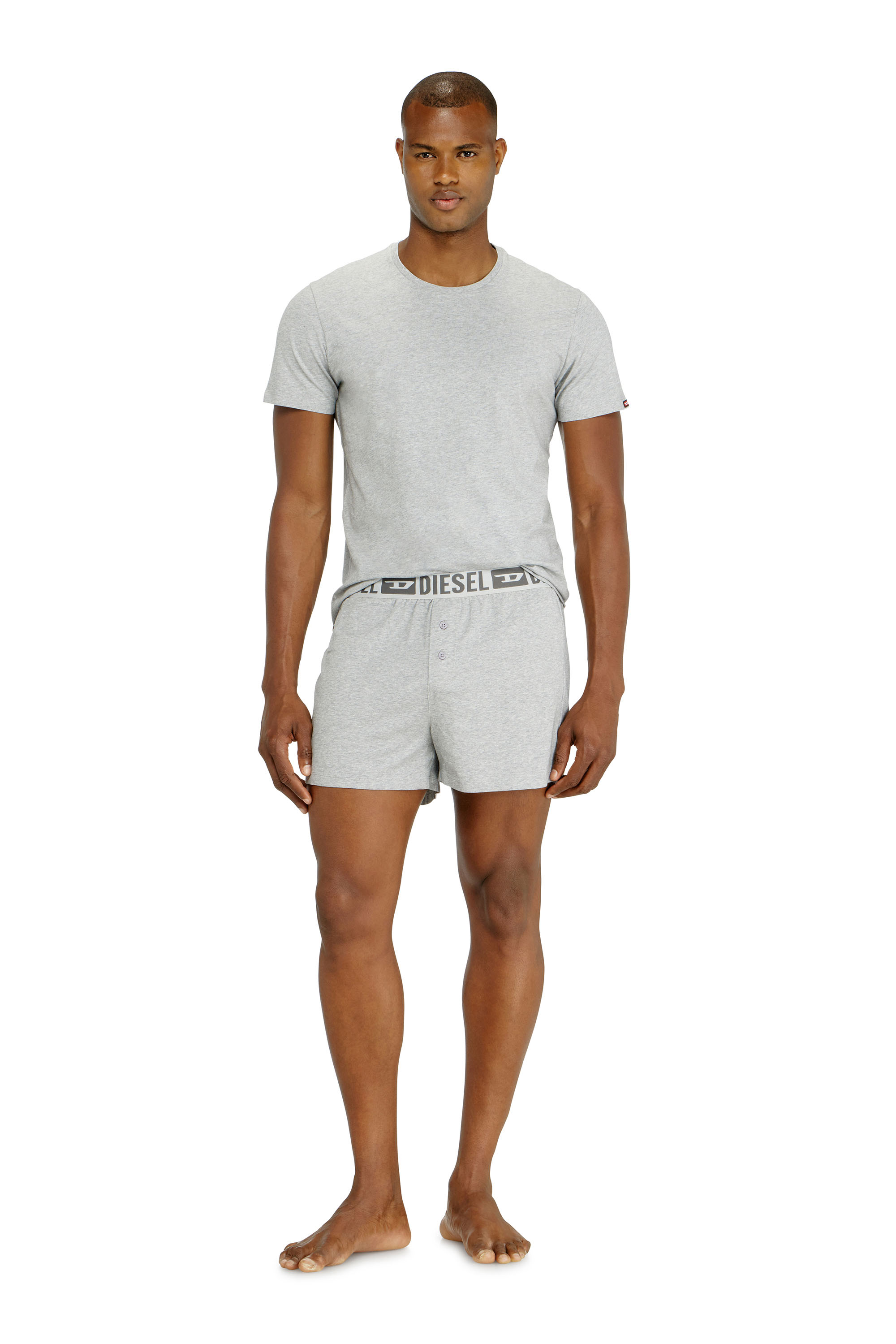 Diesel - STARKIE-D-CORE-2PACK, Paquete de dos b&oacute;xers de algod&oacute;n stretch Hombre in Gris - 3