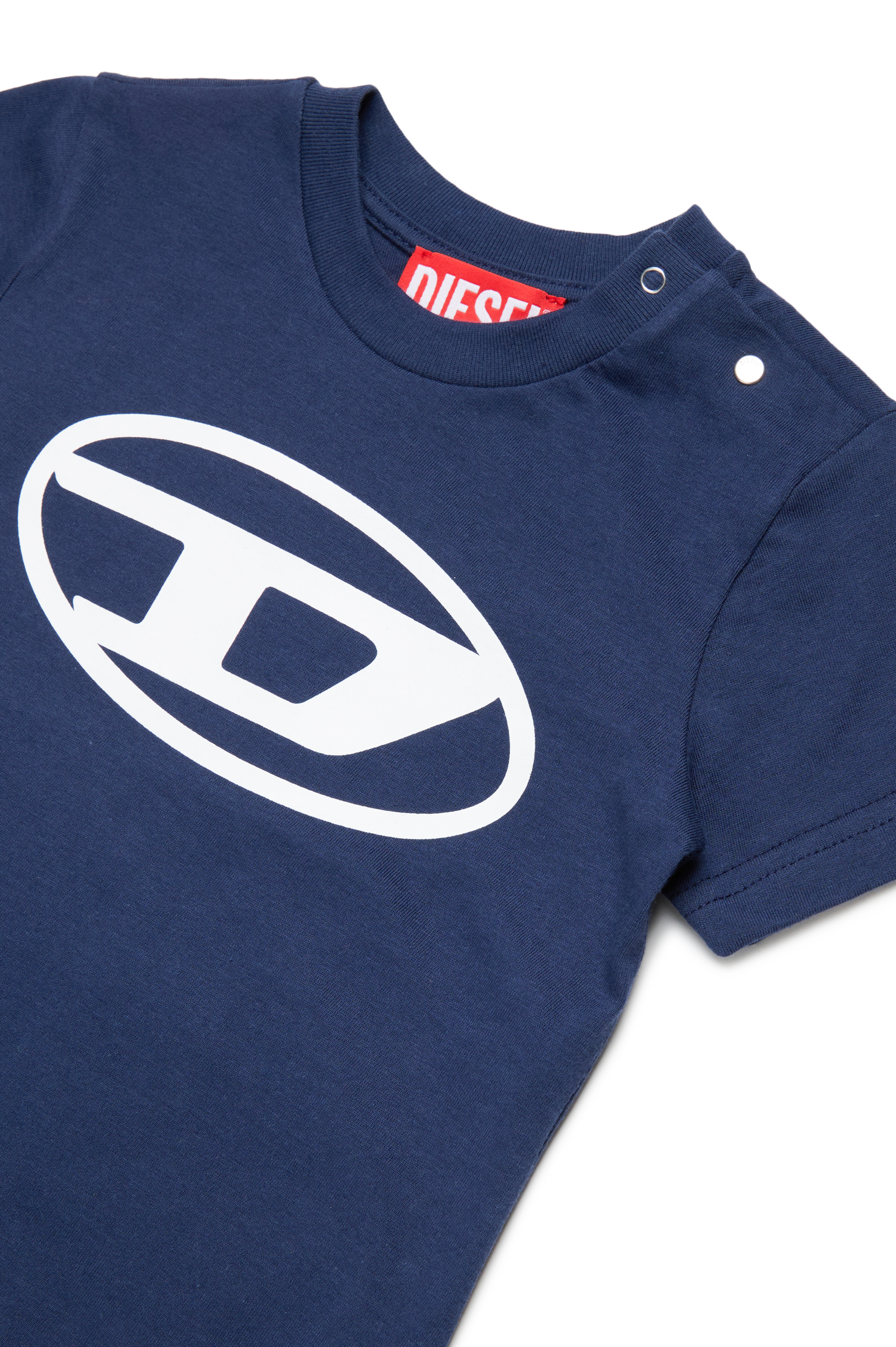 Diesel - TCERB, Unisex Camiseta con logotipo Oval D in Azul marino - Image 3