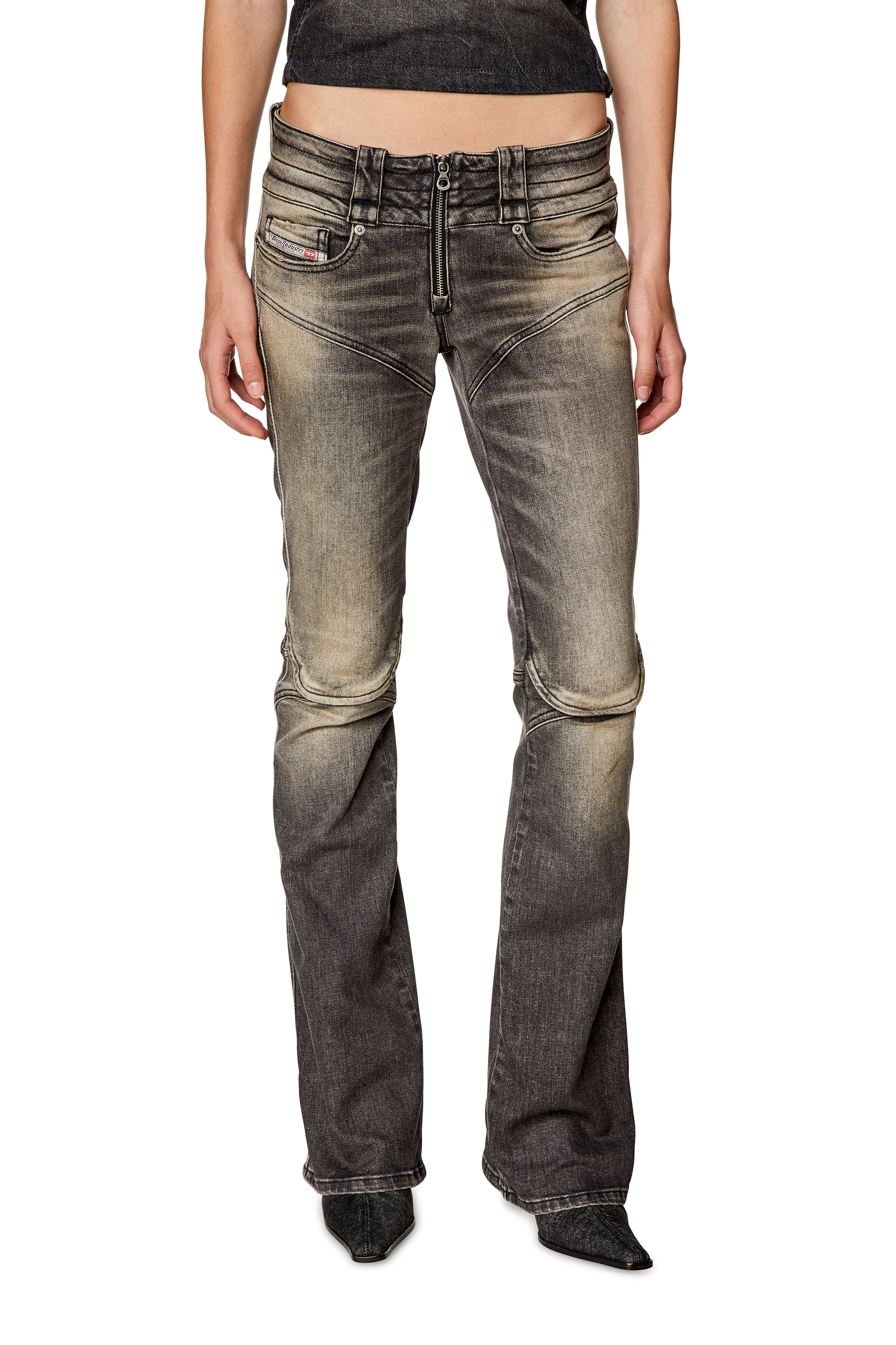 Diesel - Bootcut and Flare Jeans Belthy 0JGAL, Negro/Gris oscuro - Image 1