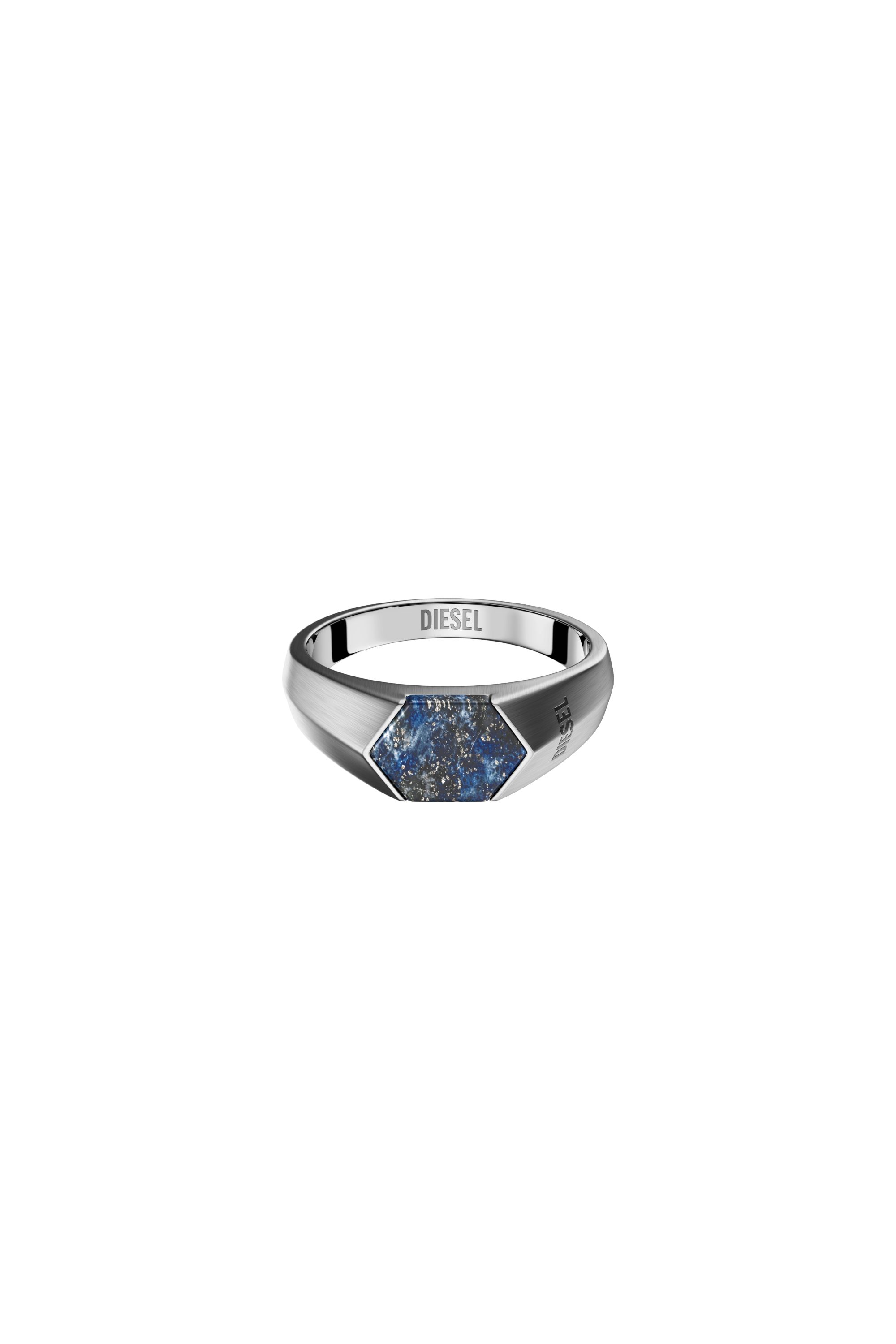Diesel - DX1712040, Anillo sello de lapisl&aacute;zuli Unisex in Plateado - 2