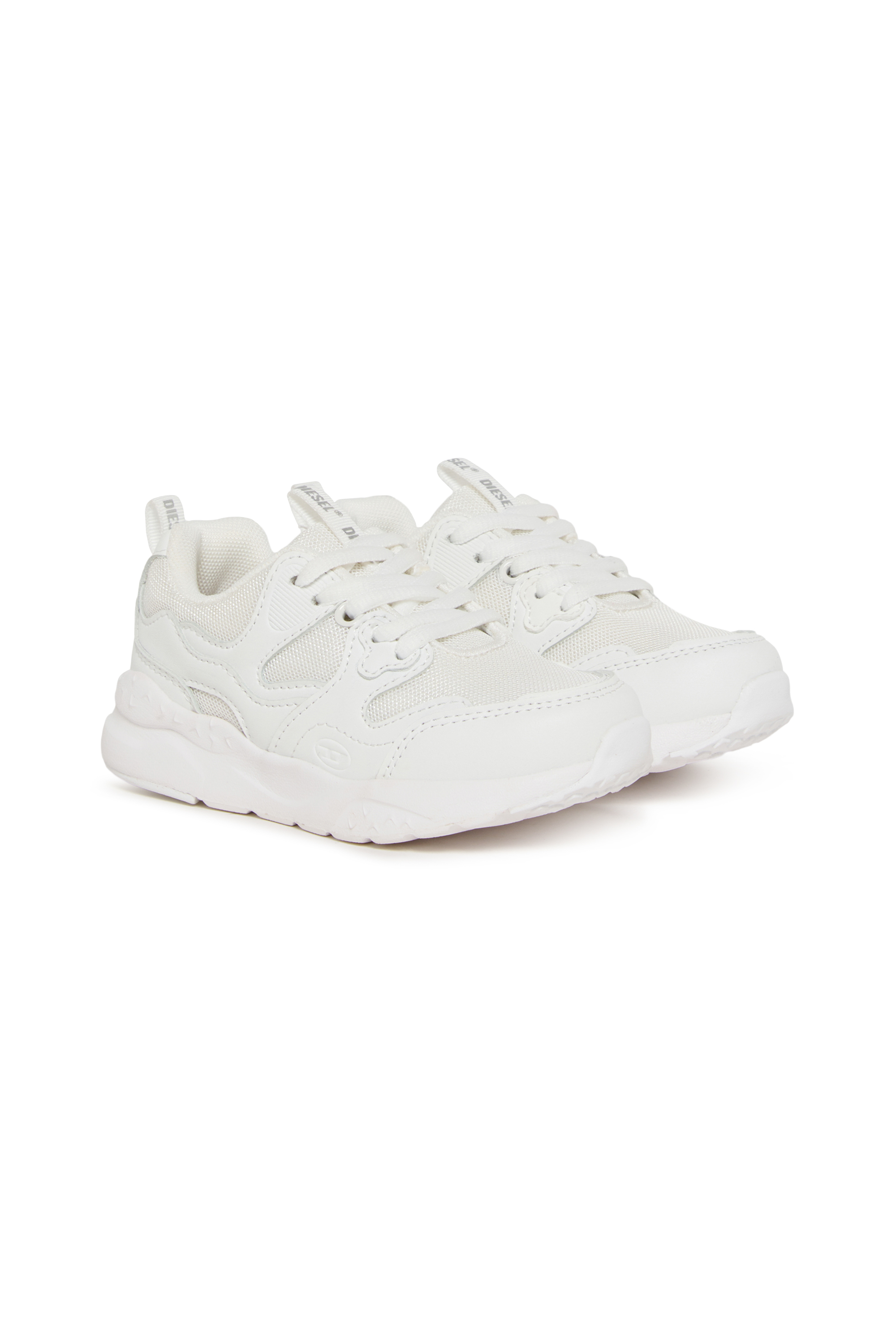 Diesel - S-RUBCOL, S-Rubcol-Zapatillas monocrom&aacute;ticas en malla Unisex in Blanco - 2