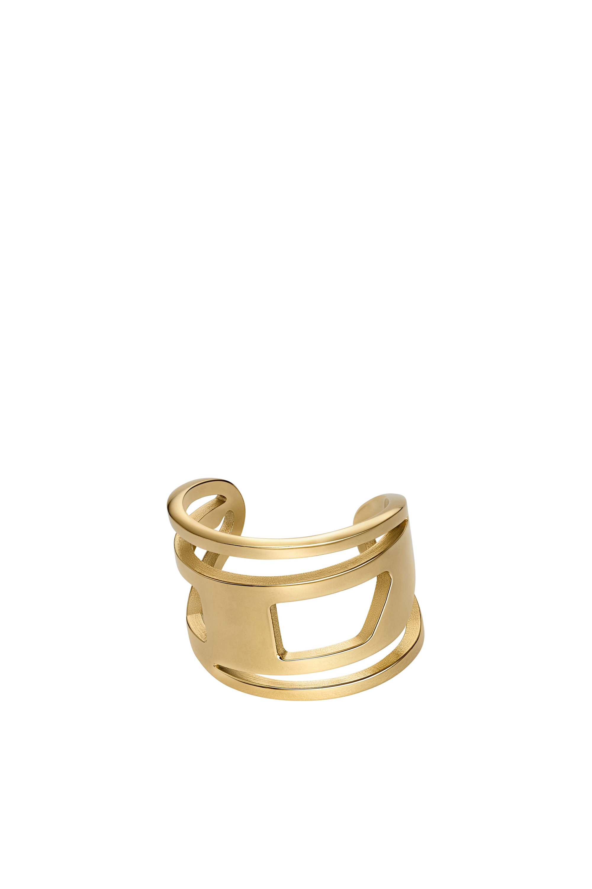 Diesel - DX1569710 JEWEL, Anillo de banda de acero inoxidable en tono dorado Unisex in Dorado - 2