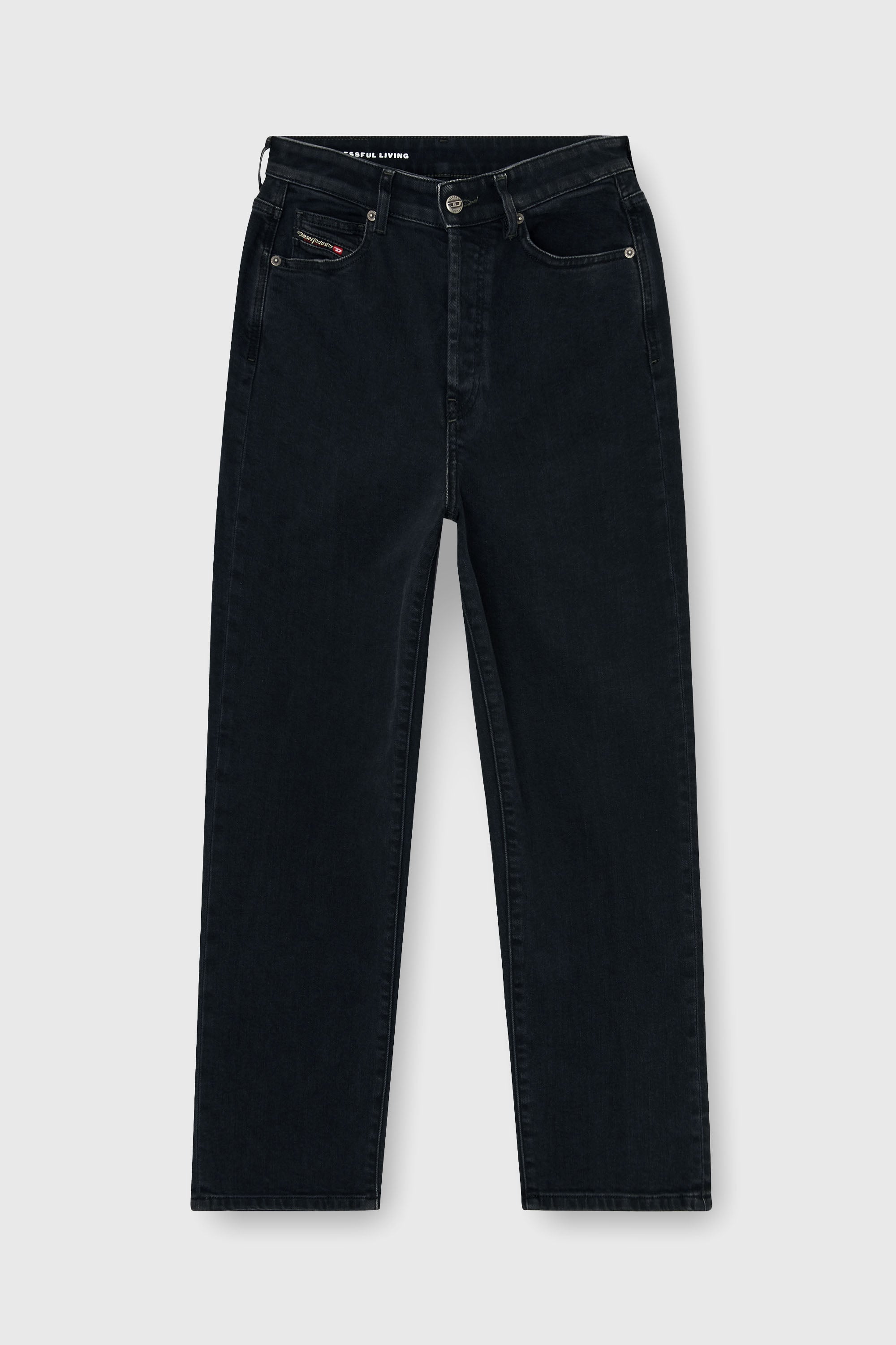 Diesel - Regular Jeans 1981 D-Went 09N89 Mujer, Negro/Gris oscuro - 2