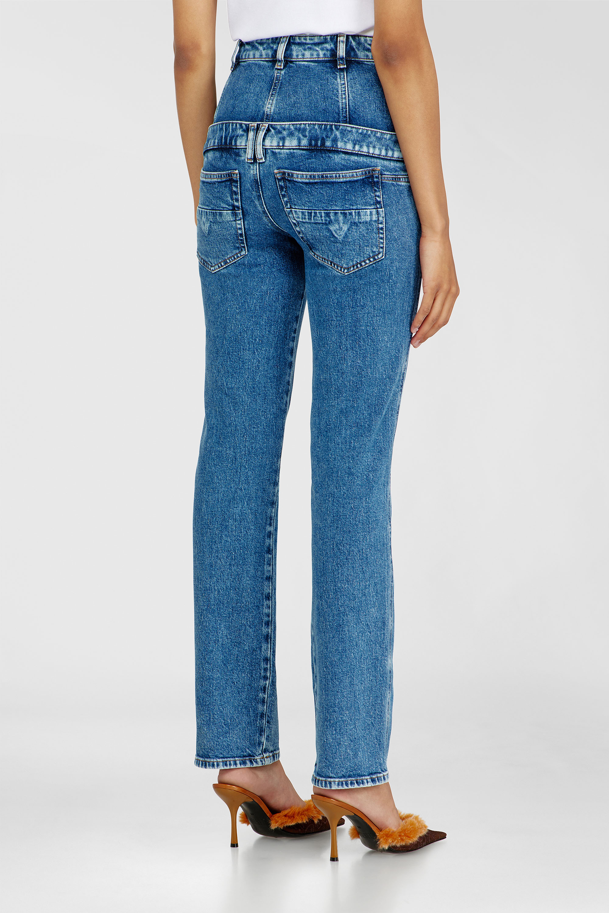 Diesel - Slim Jeans D-Fynora 007EU Mujer, Azul medio - 5