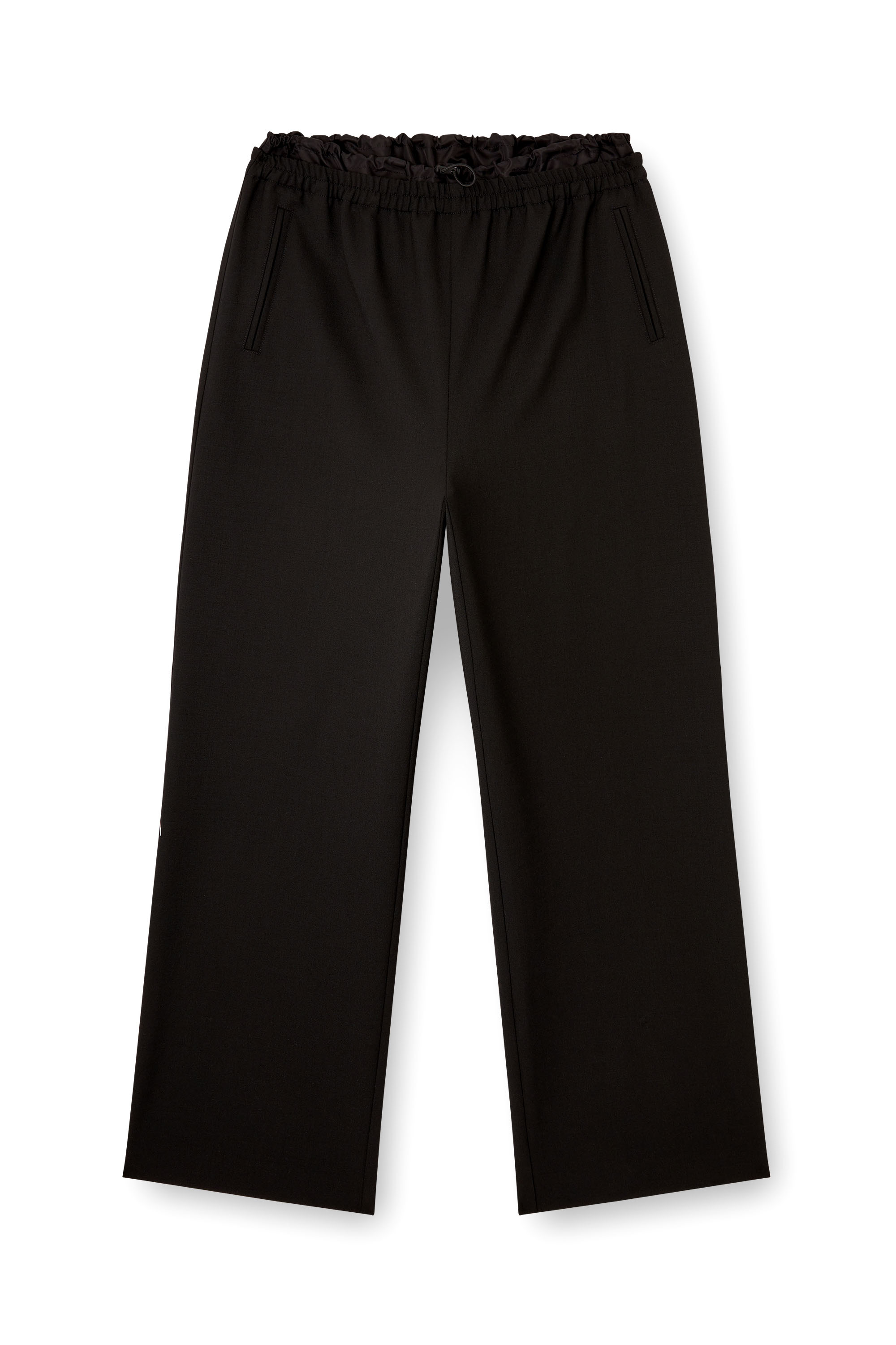 Diesel - P-YRITE-R2, Pantalones de lana con cordón Mujer in Negro - 3