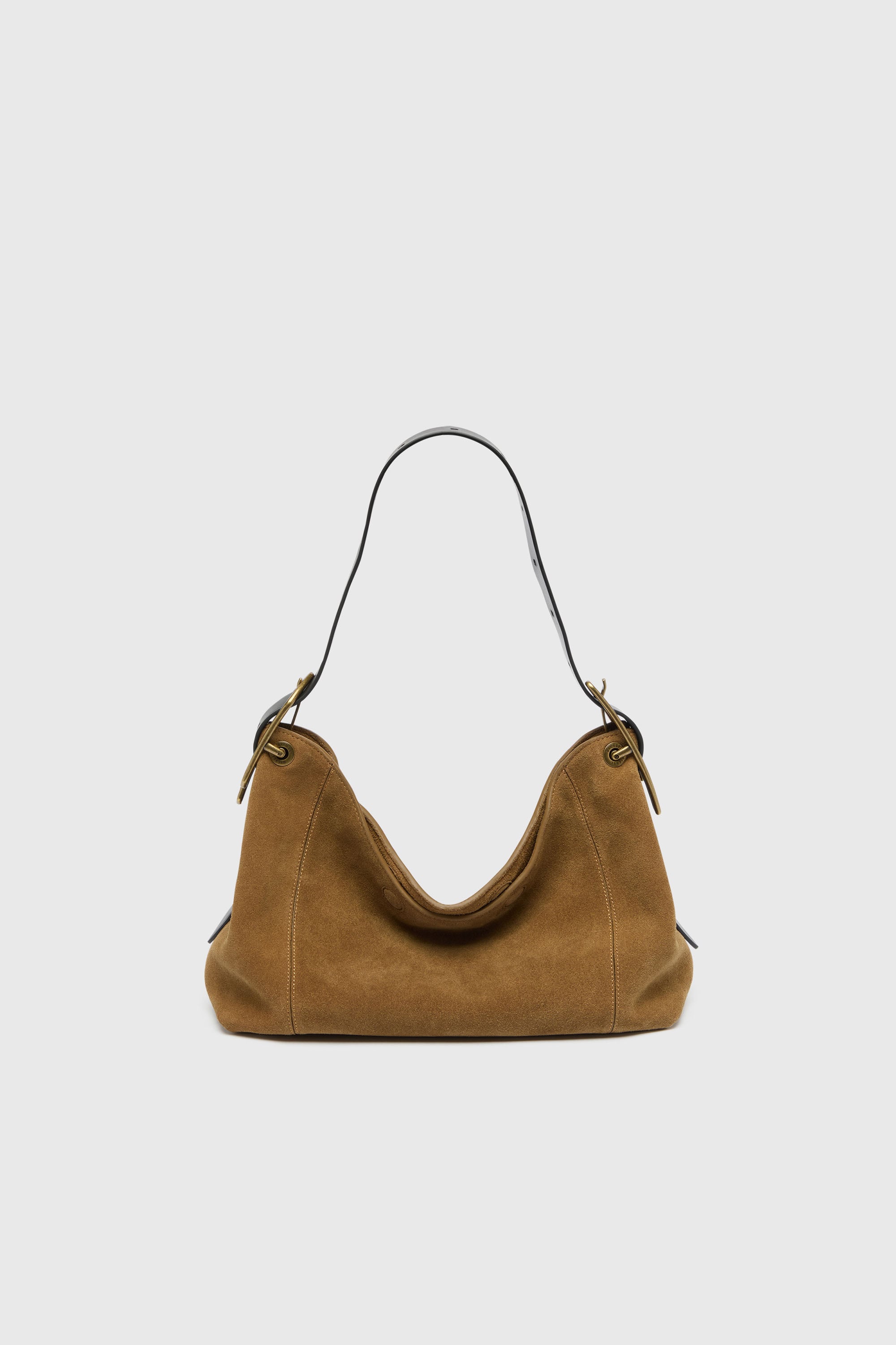 Diesel - D-LINE HOBO S, D-Line Bolso de hombro en ante encerado Mujer in Marr&oacute;n - 2