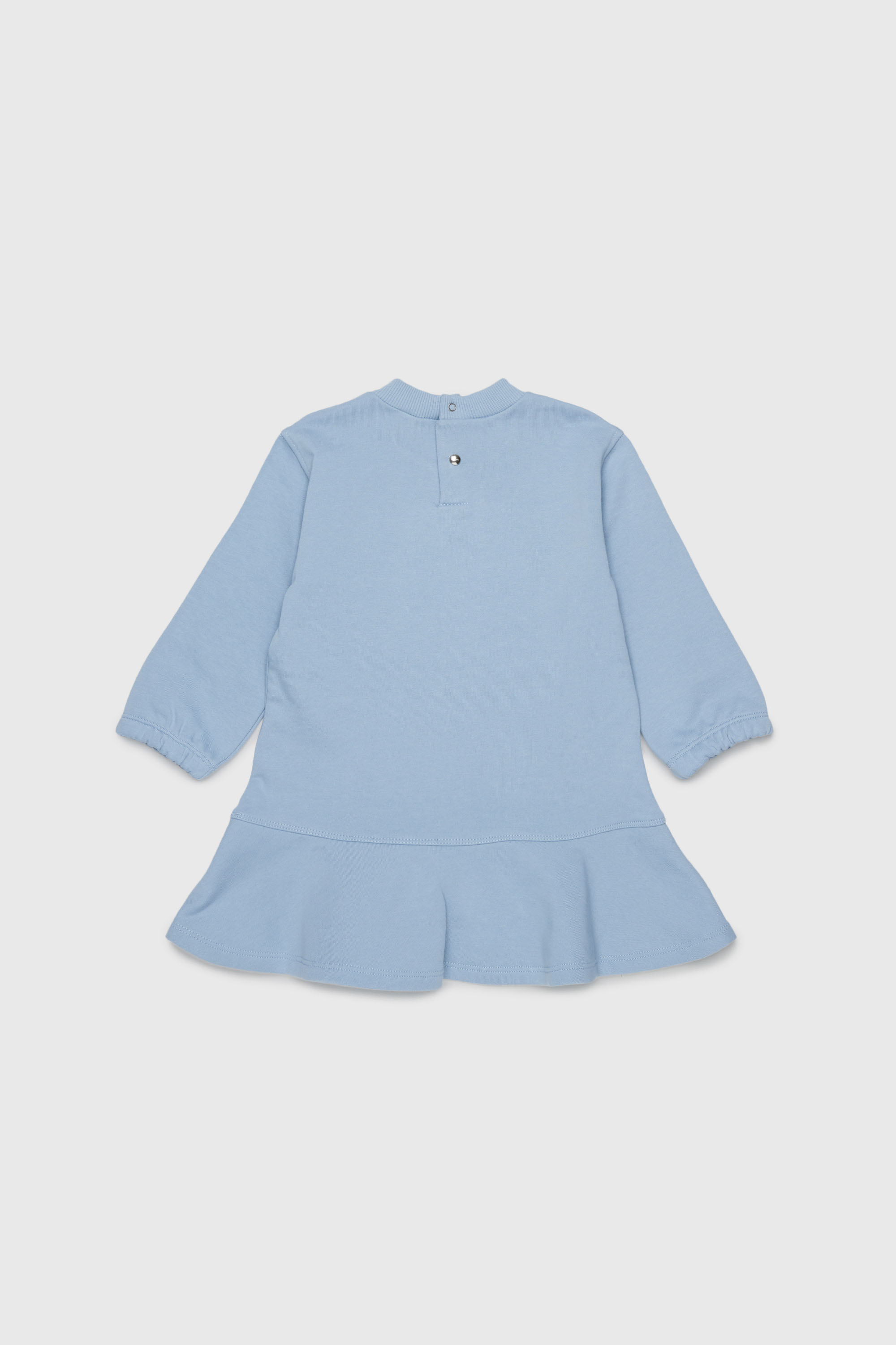 Diesel - DFUMB, Vestido sudadera con bajo de volantes Mujer in Azul marino - 2