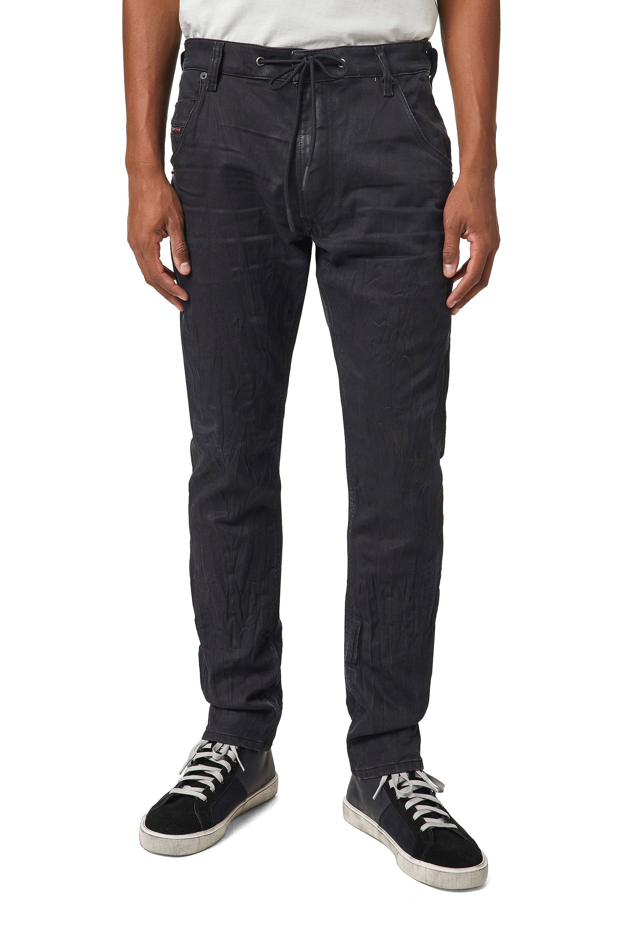 Krooley JoggJeans® 069WB, Negro/Gris oscuro - Vaqueros