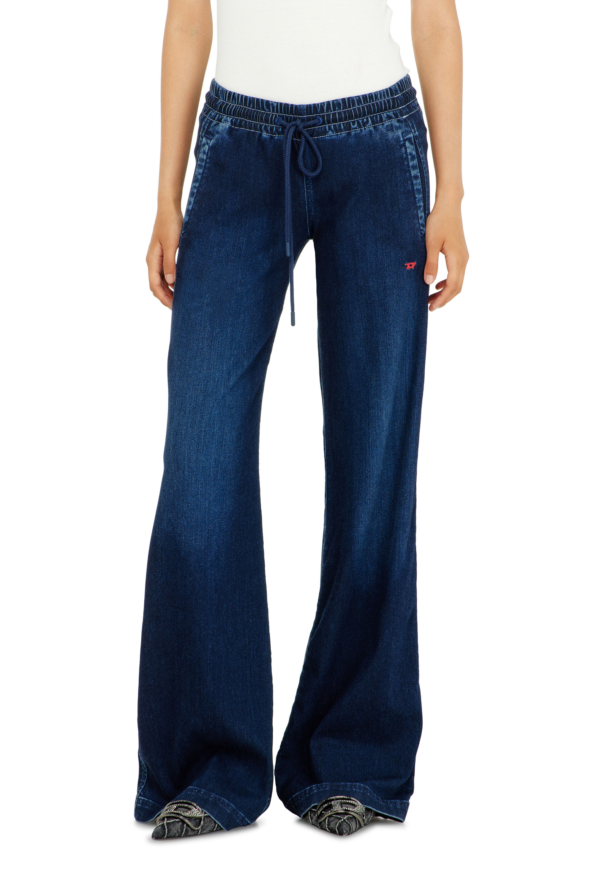 Diesel - Relaxed 2078 D-Ainty Joggjeans&reg; 09P96 Mujer, Azul Oscuro - 2