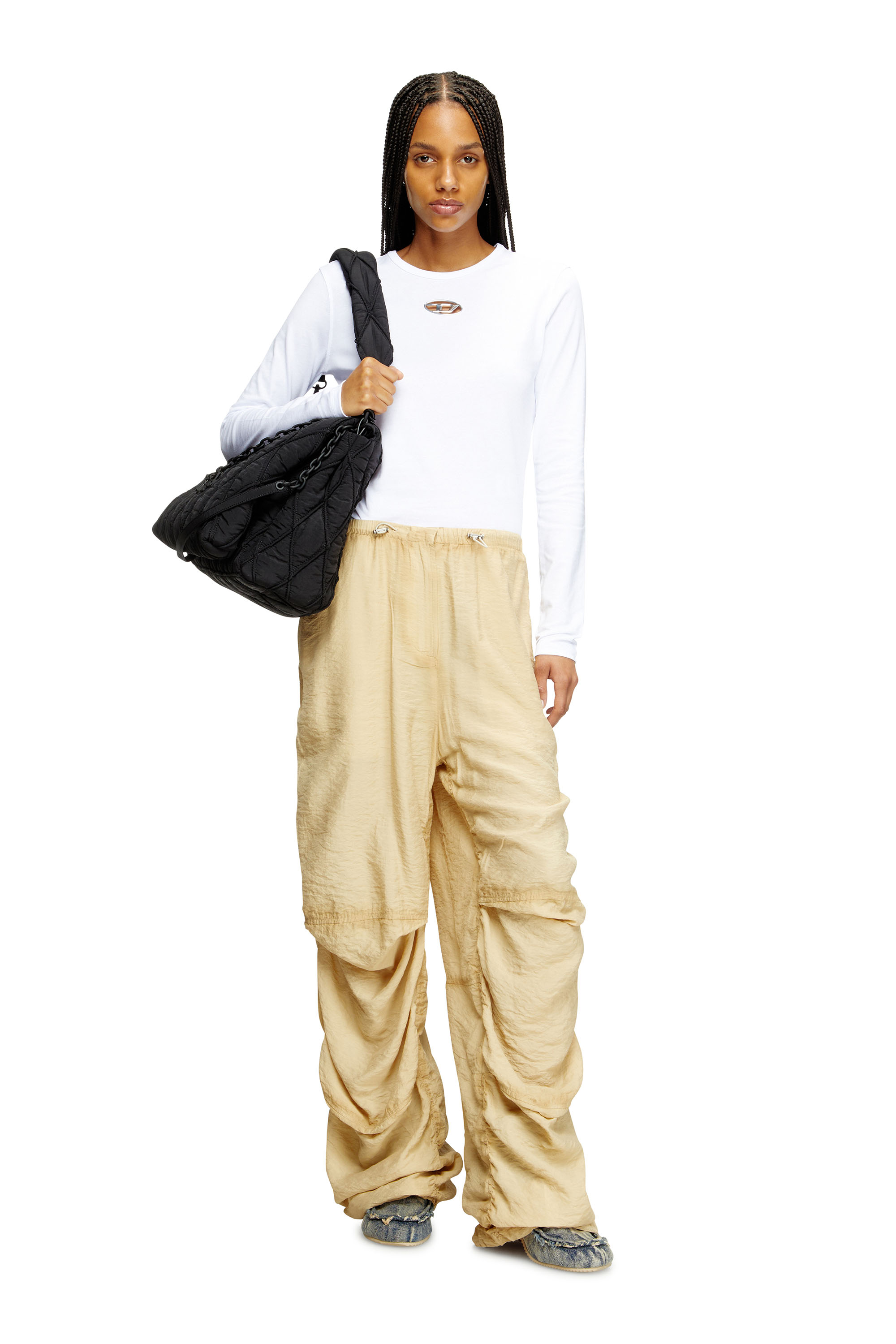 Diesel - T-UNCUTIE-LONG-LS-OD, Top de manga larga con recorte Oval D Mujer in ToBeDefined - 2