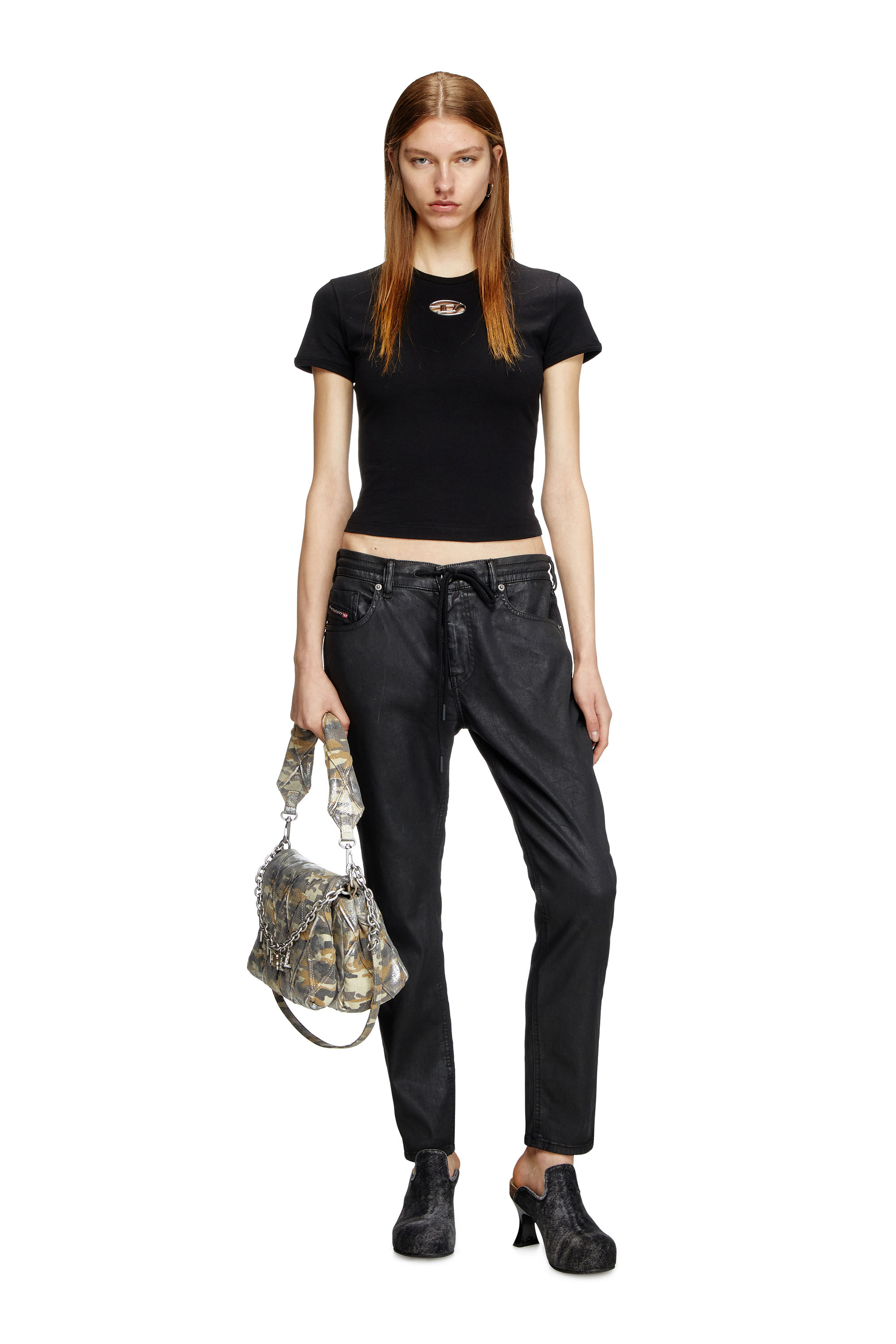 Diesel - Regular 2031 D-Krailey Joggjeans&reg; 068PX Mujer, Negro/Gris oscuro - 1