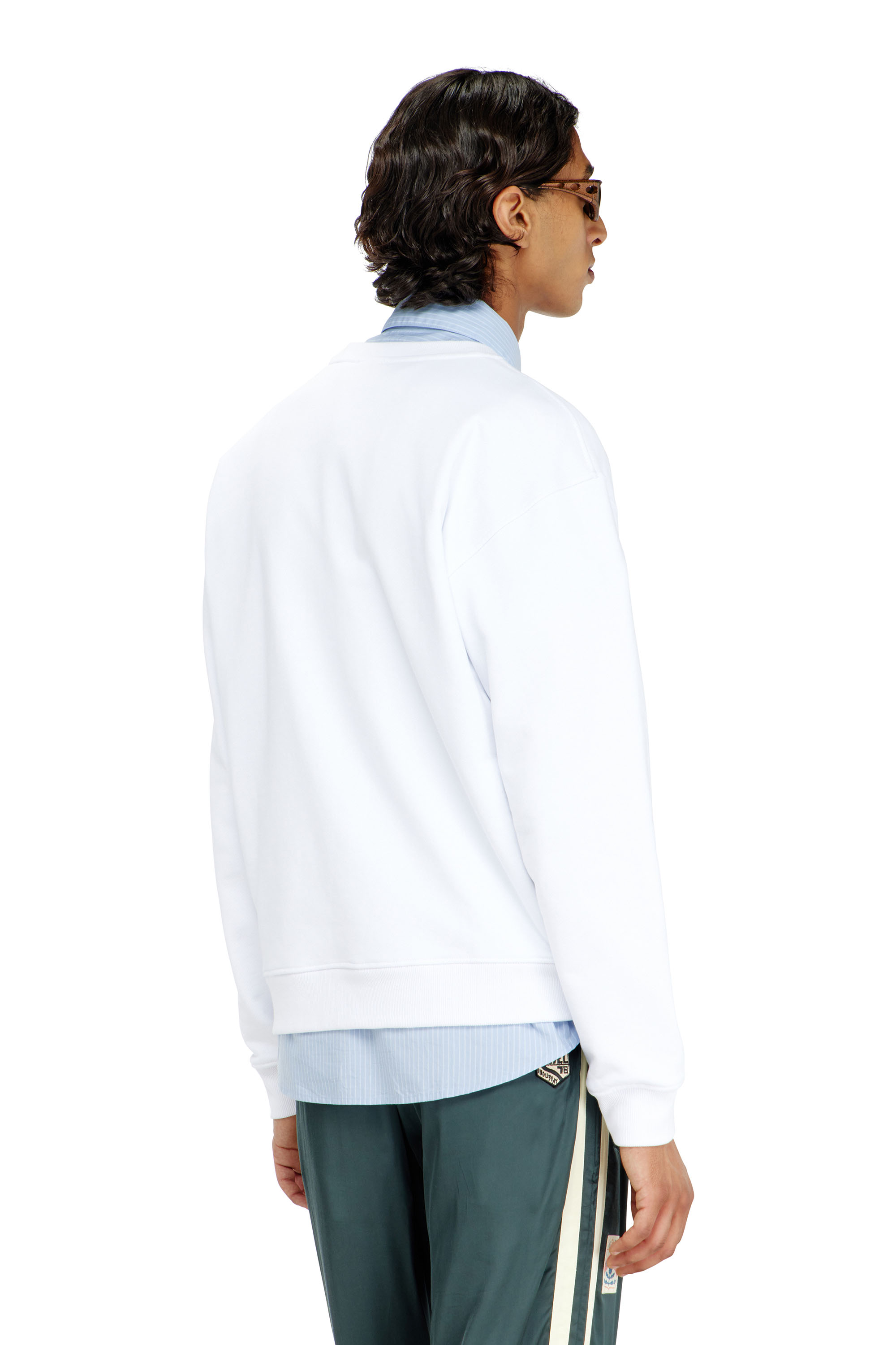 Diesel - S-NORM-AA5, Sudadera de algod&oacute;n con microbordado de logo Hombre in ToBeDefined - 4