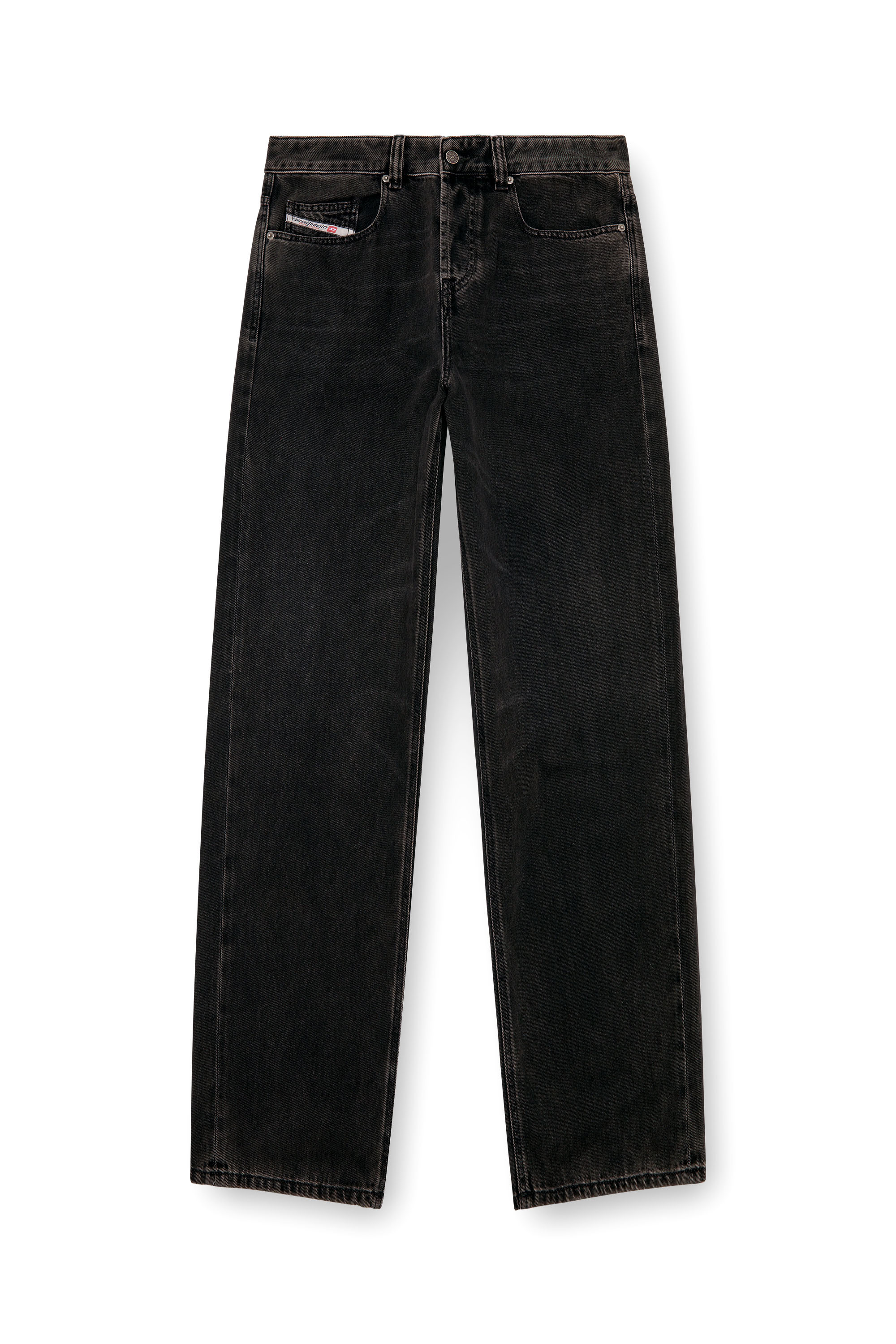 Diesel - Straight Jeans 2001 D-Macro 09I35 Hombre, Negro/Gris oscuro - 5