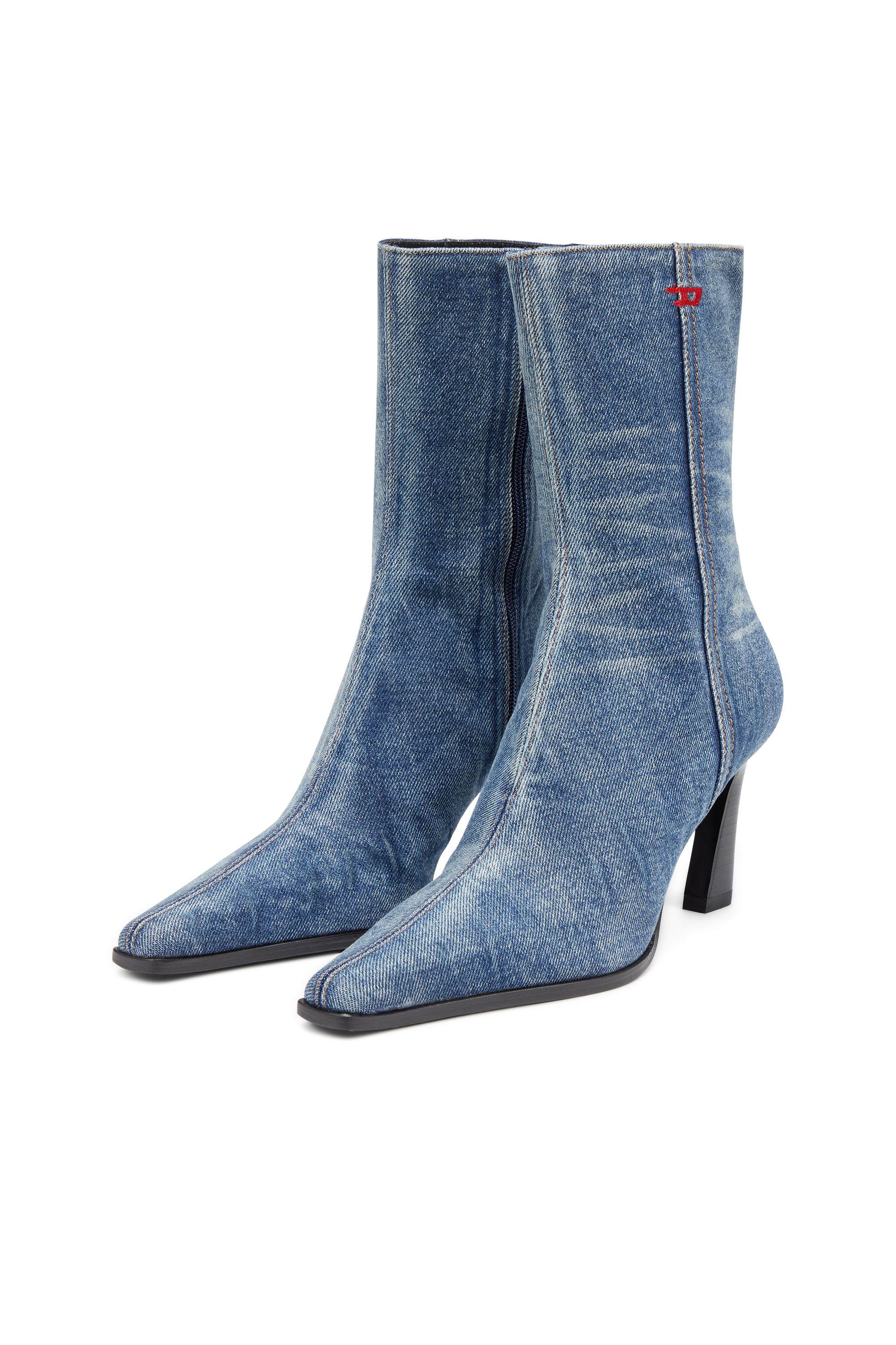 Diesel - D-ALLAS BT, D-Allas-Botines en denim lavado Mujer in Azul marino - 7