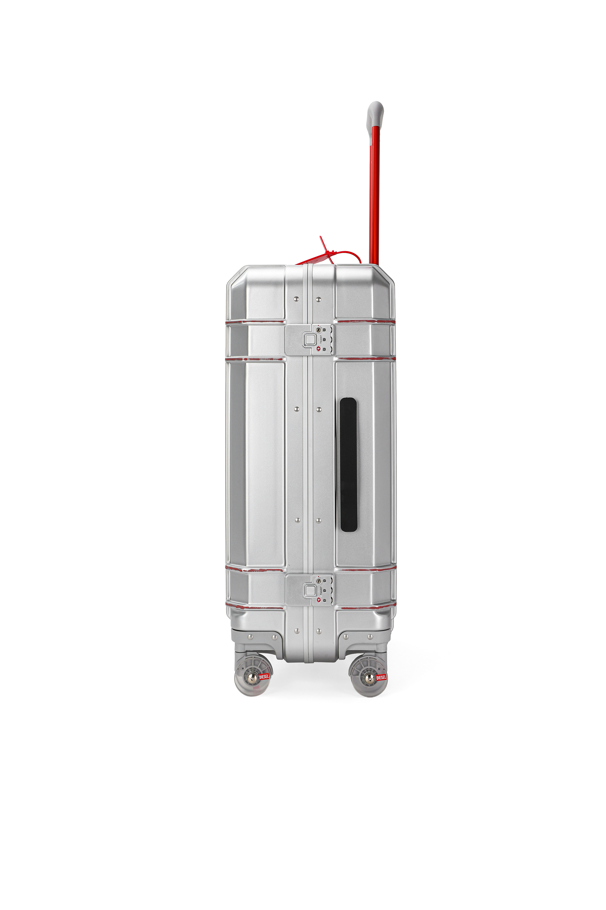 Diesel - DIESEL PC STRONG IMAGE TROLLEY- DSL003, Maleta robusta tama&ntilde;o M Unisex in Plateado - 4