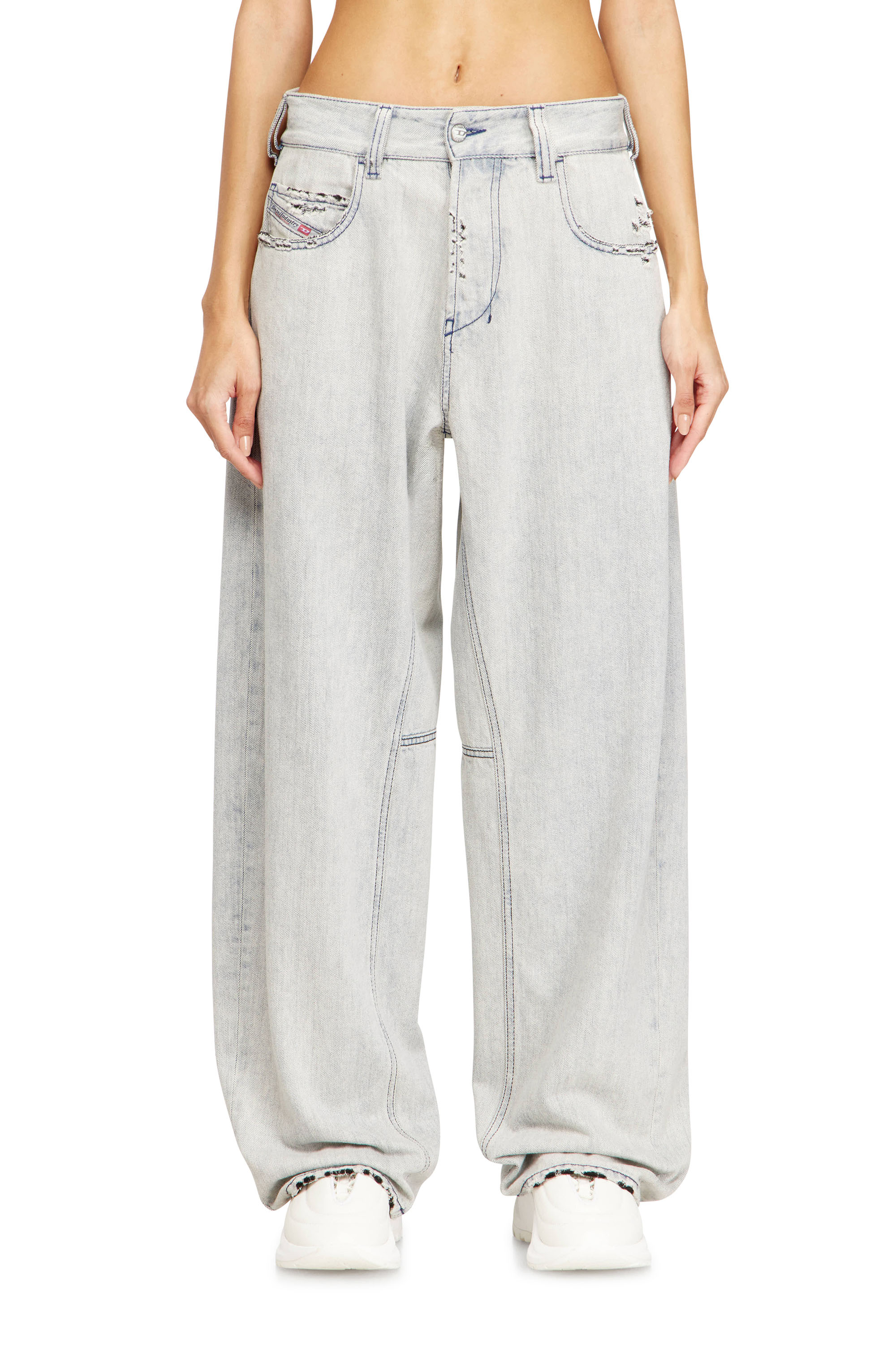 Diesel - Relaxed Jeans 1997 D-Enim-M 068UR Unisex, Azul Claro - 4