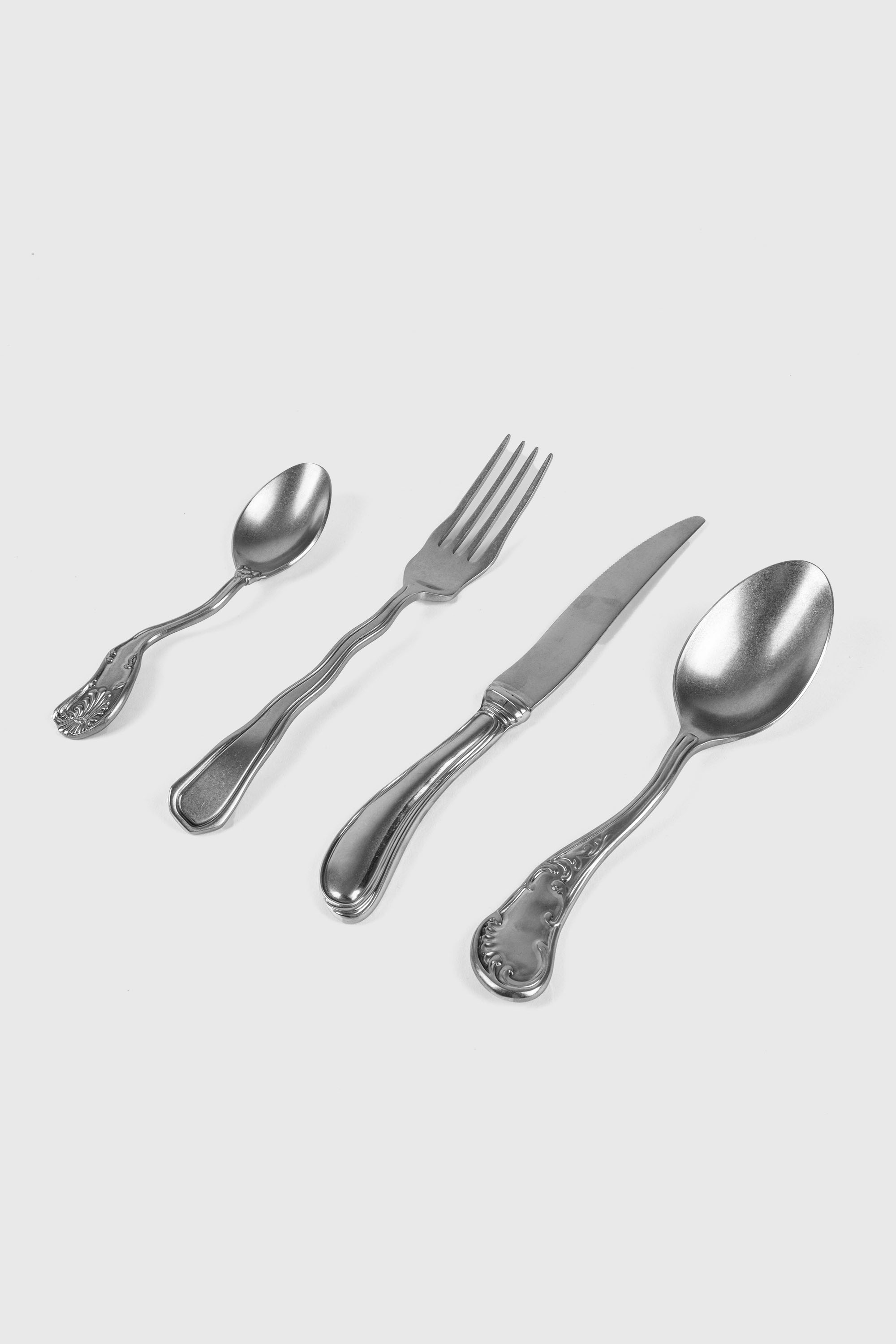 Diesel - 10967 "CLASSICS ON ACID CUTLERY" STAINLE, Juego de 4 cubiertos de acero Unisex in Plateado - 1