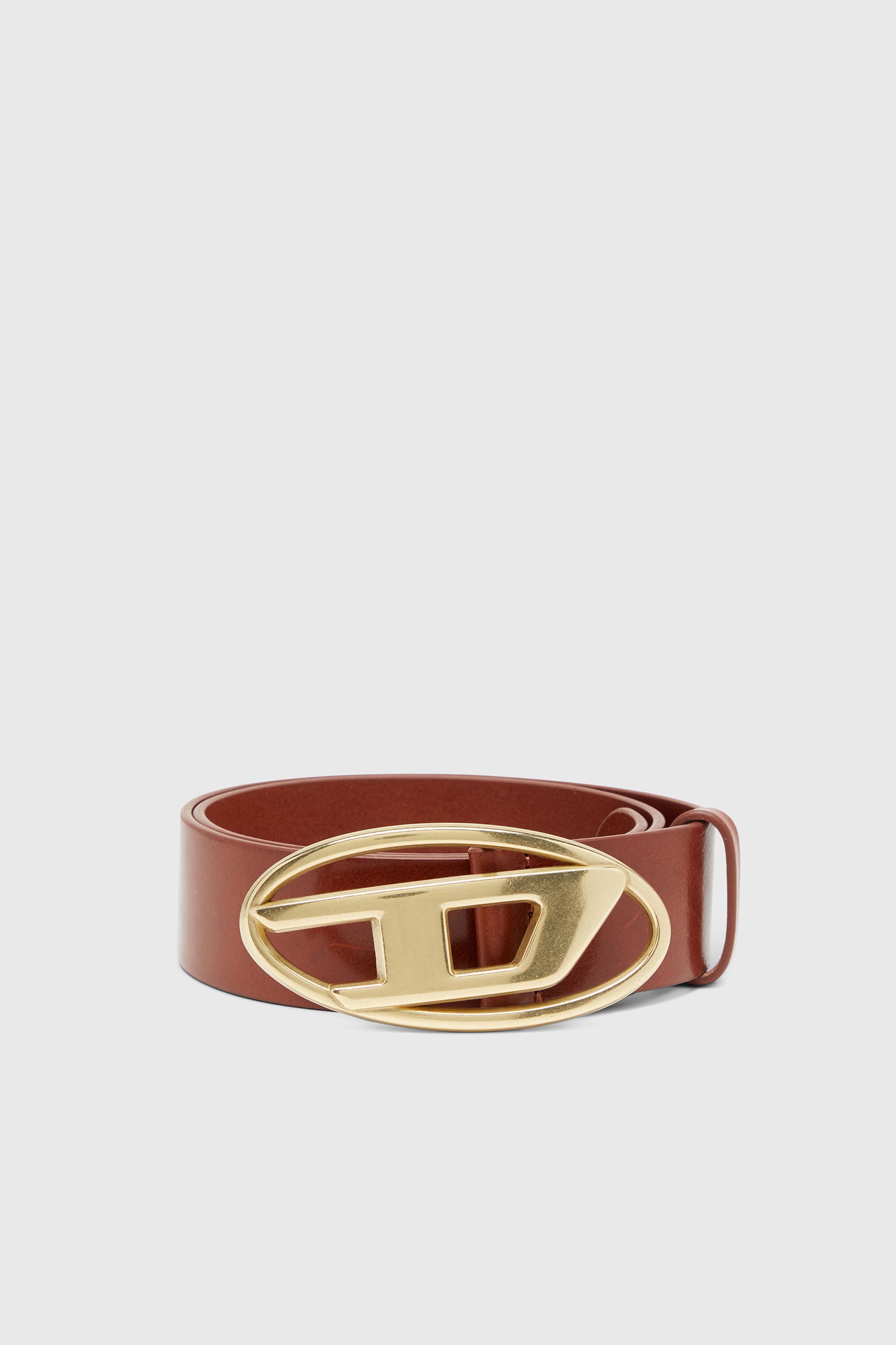Diesel - B-1DR W, Cintur&oacute;n 4 cm de cuero con hebilla Oval D Unisex in Multicolor - 1