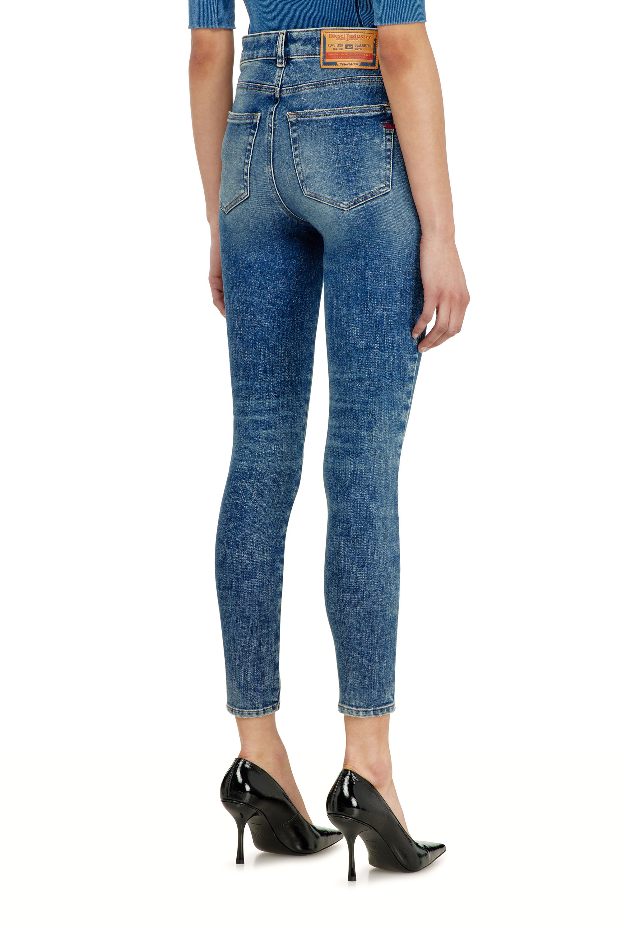 Diesel - Skinny Jeans 1984 Slandy-High 09P72 Mujer, Azul medio - 5