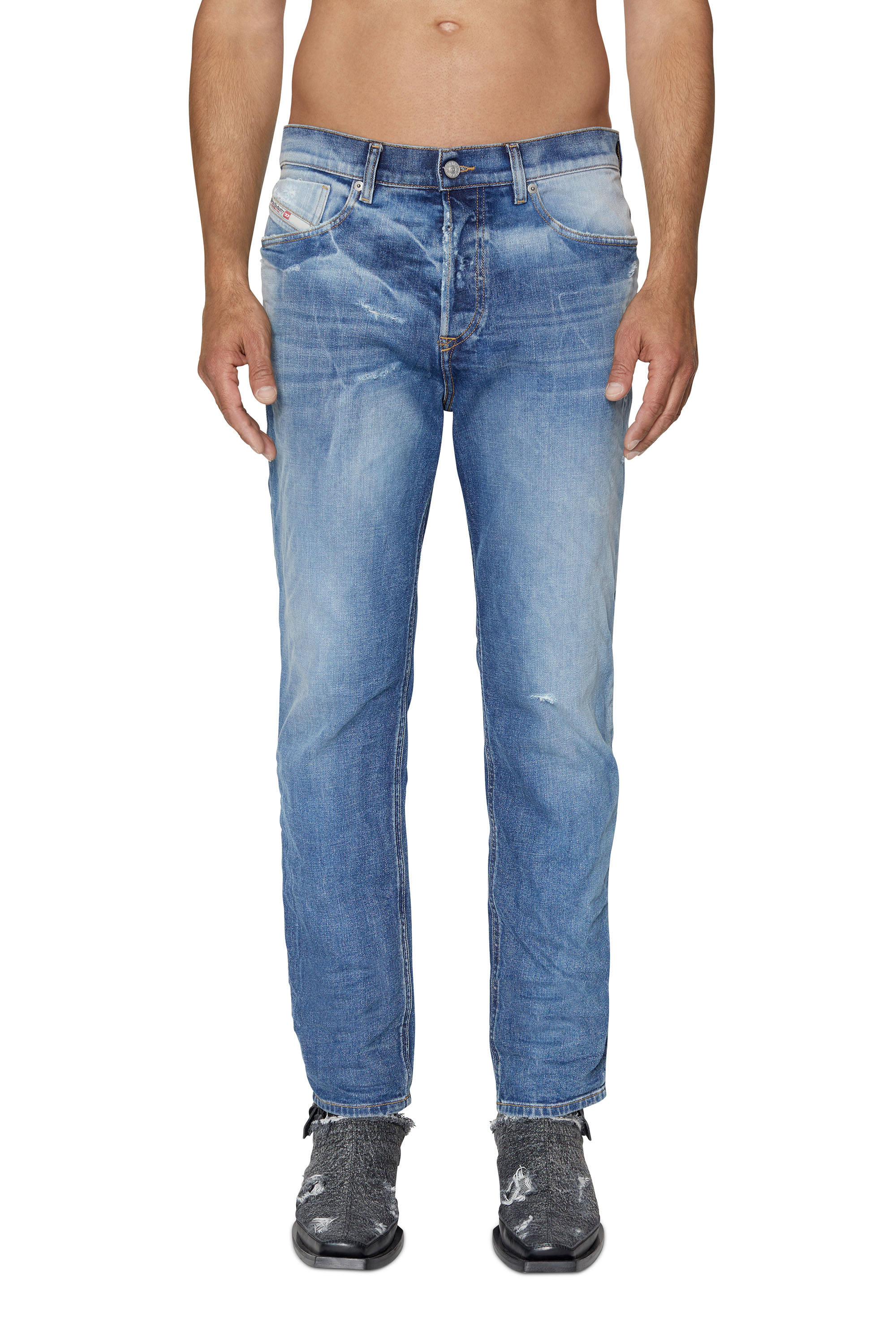 Diesel - 2005 D-FINING 09E16 Tapered Jeans, Azul medio - Image 1