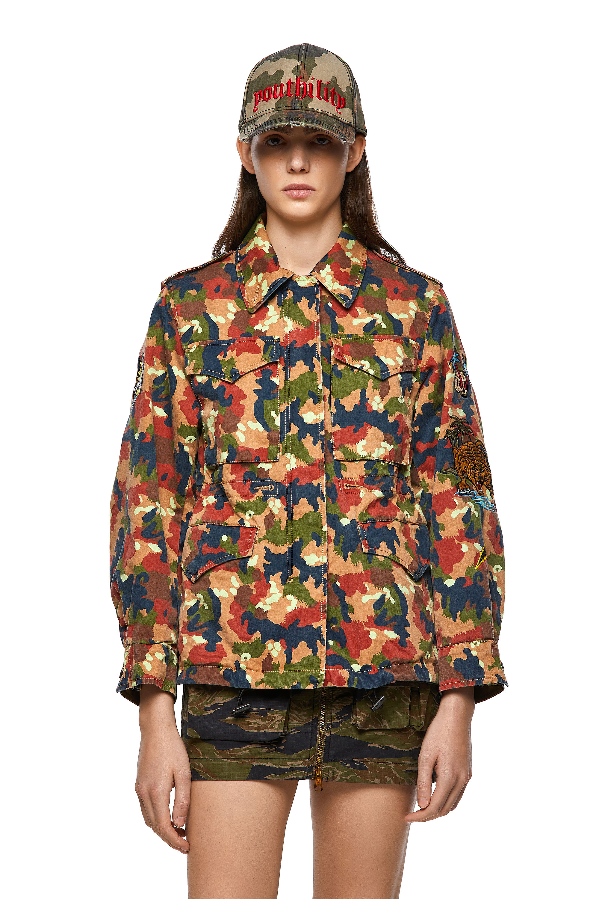 G-CLAUDIA-CMF, Verde/Marrón - Chaquetas