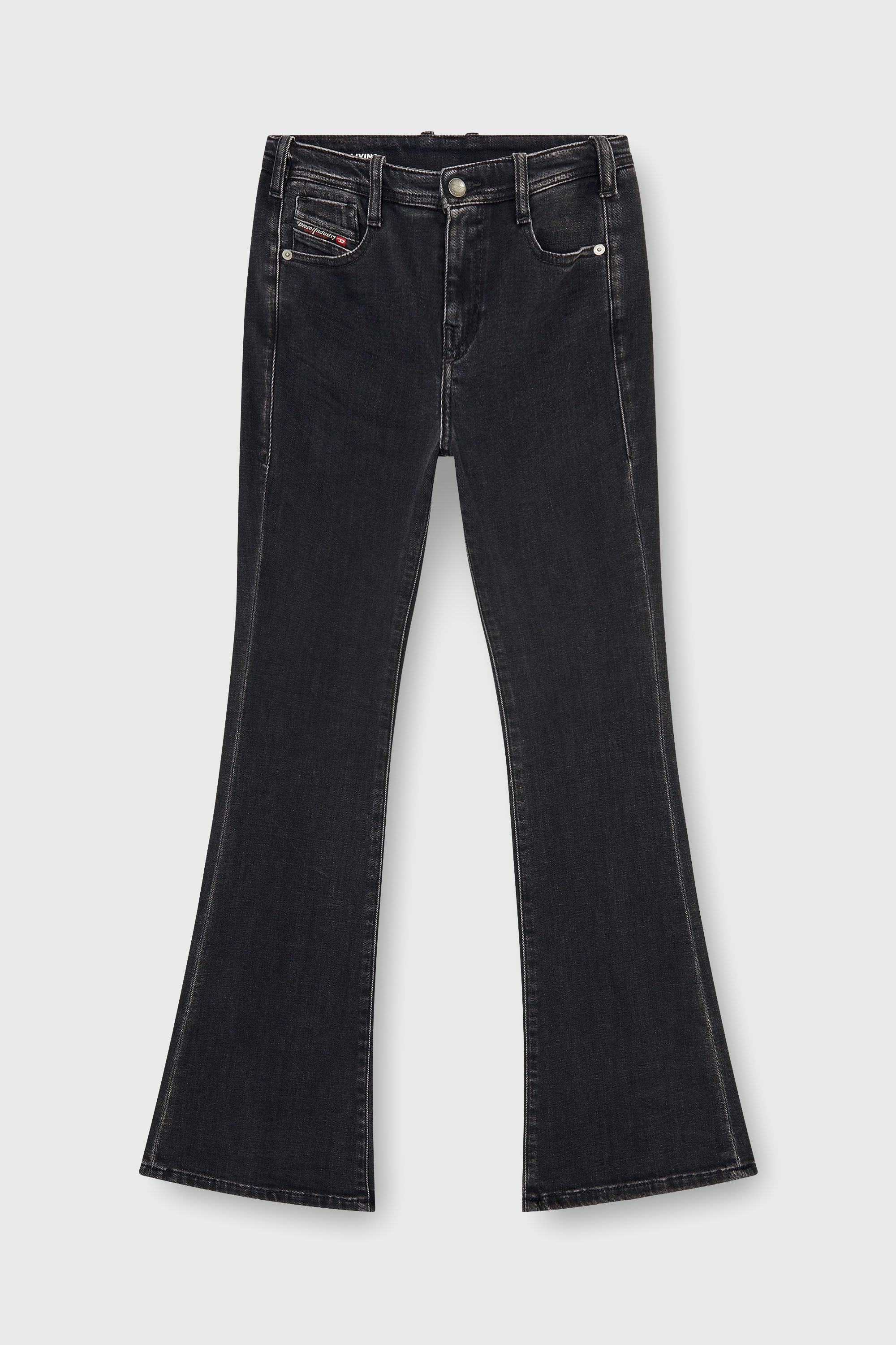 Diesel - Bootcut Jeans 1969 D-Ebbey 09P75 Mujer, Negro/Gris oscuro - 2