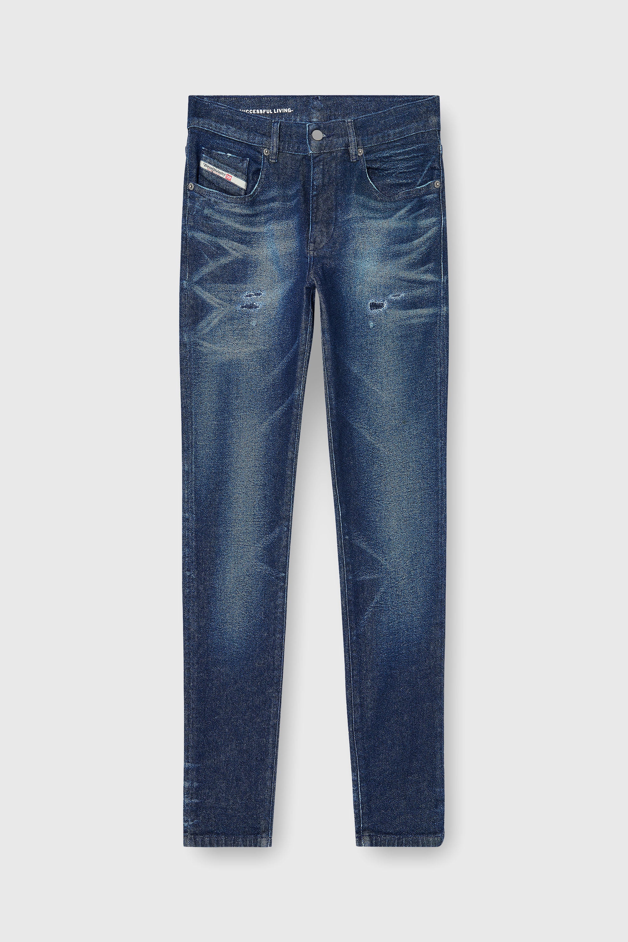 Diesel - Slim Jeans 2019 D-Strukt 0KBBU Hombre, Azul Oscuro - 2
