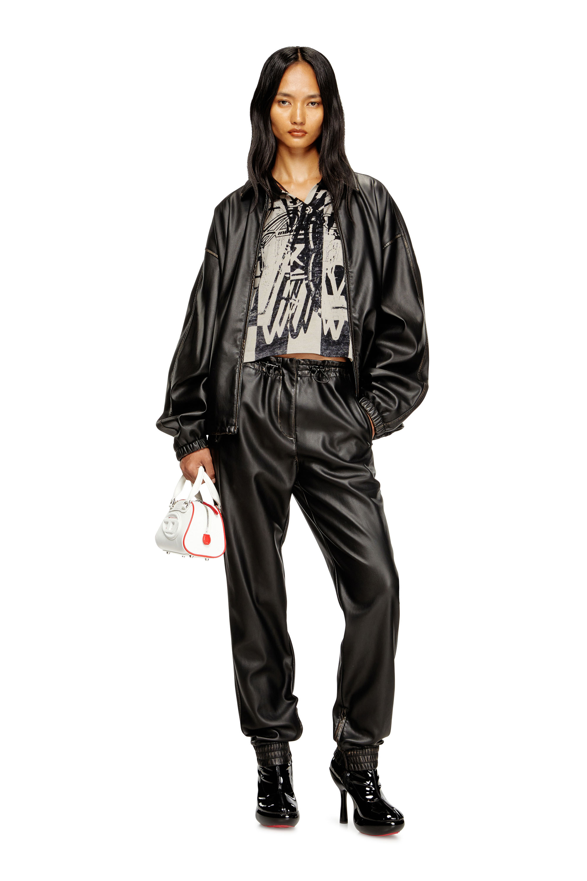 Diesel - J-AKE, Chaqueta de tejido técnico tratado Unisex in Negro - 7