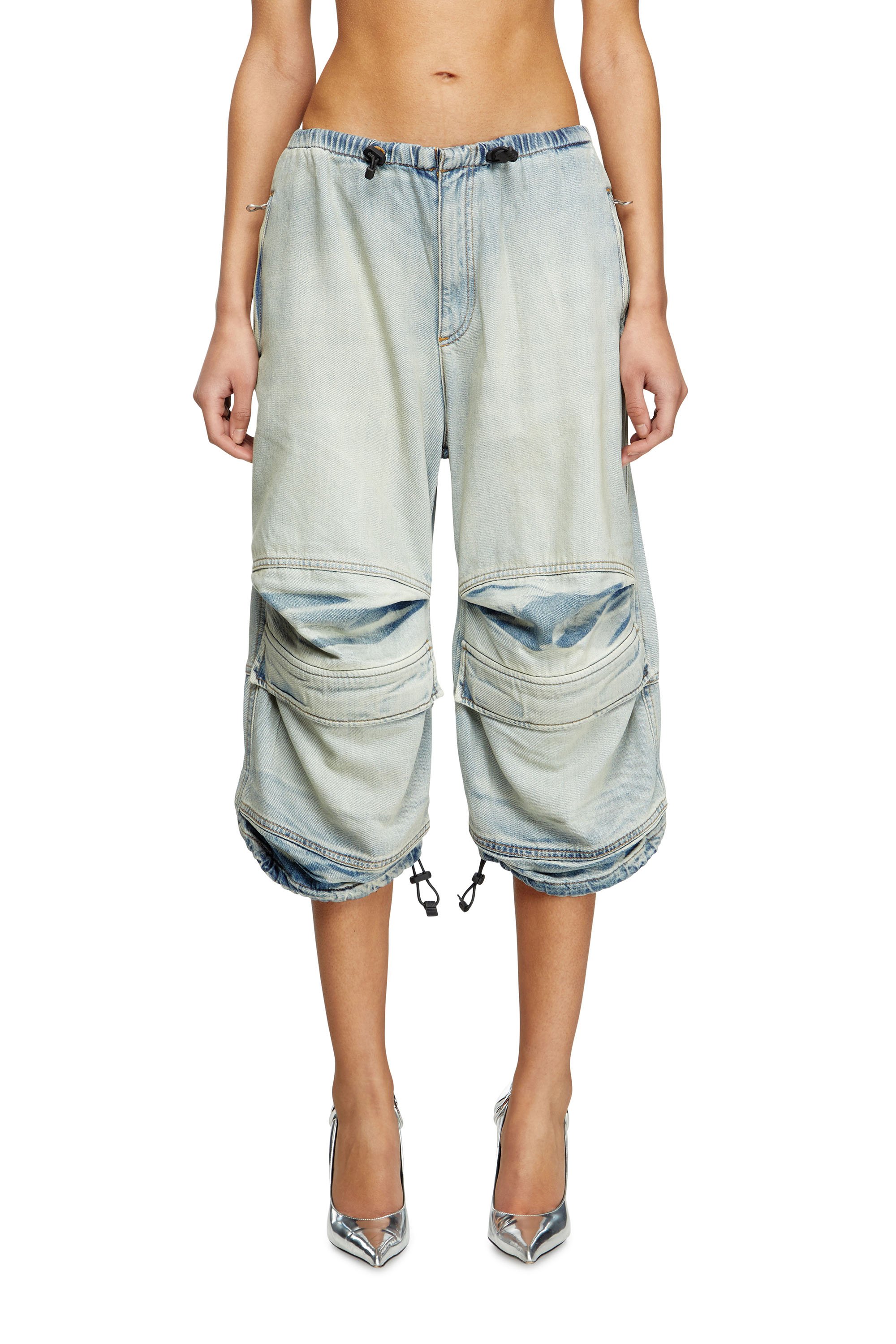 Diesel - D-DAYETZ-SHORT-S, Pantalones cortos en denim bicolor claro Unisex in Azul marino - 1