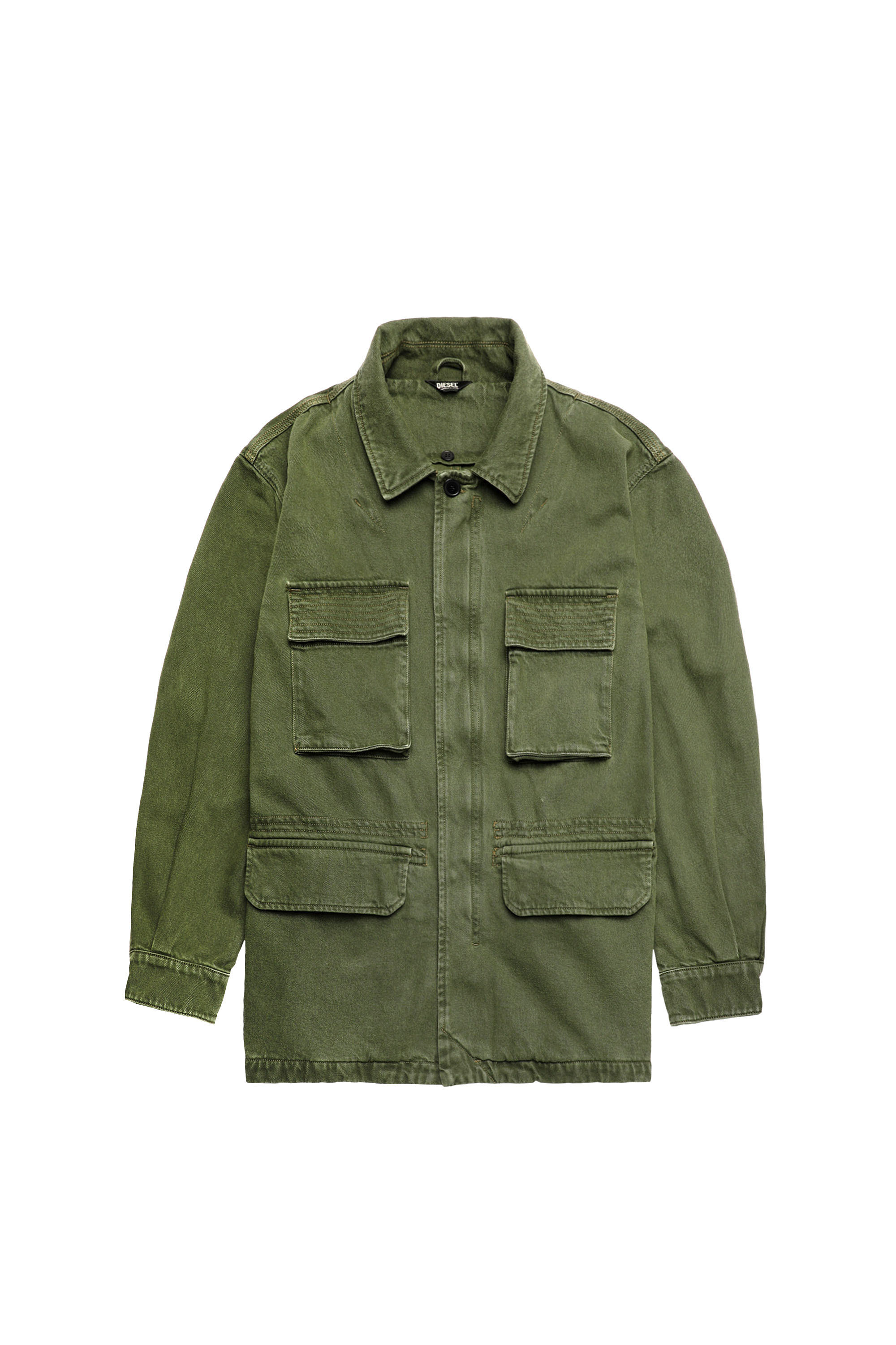 D-NOVO-SP, Verde Oliva - Chaquetas de denim
