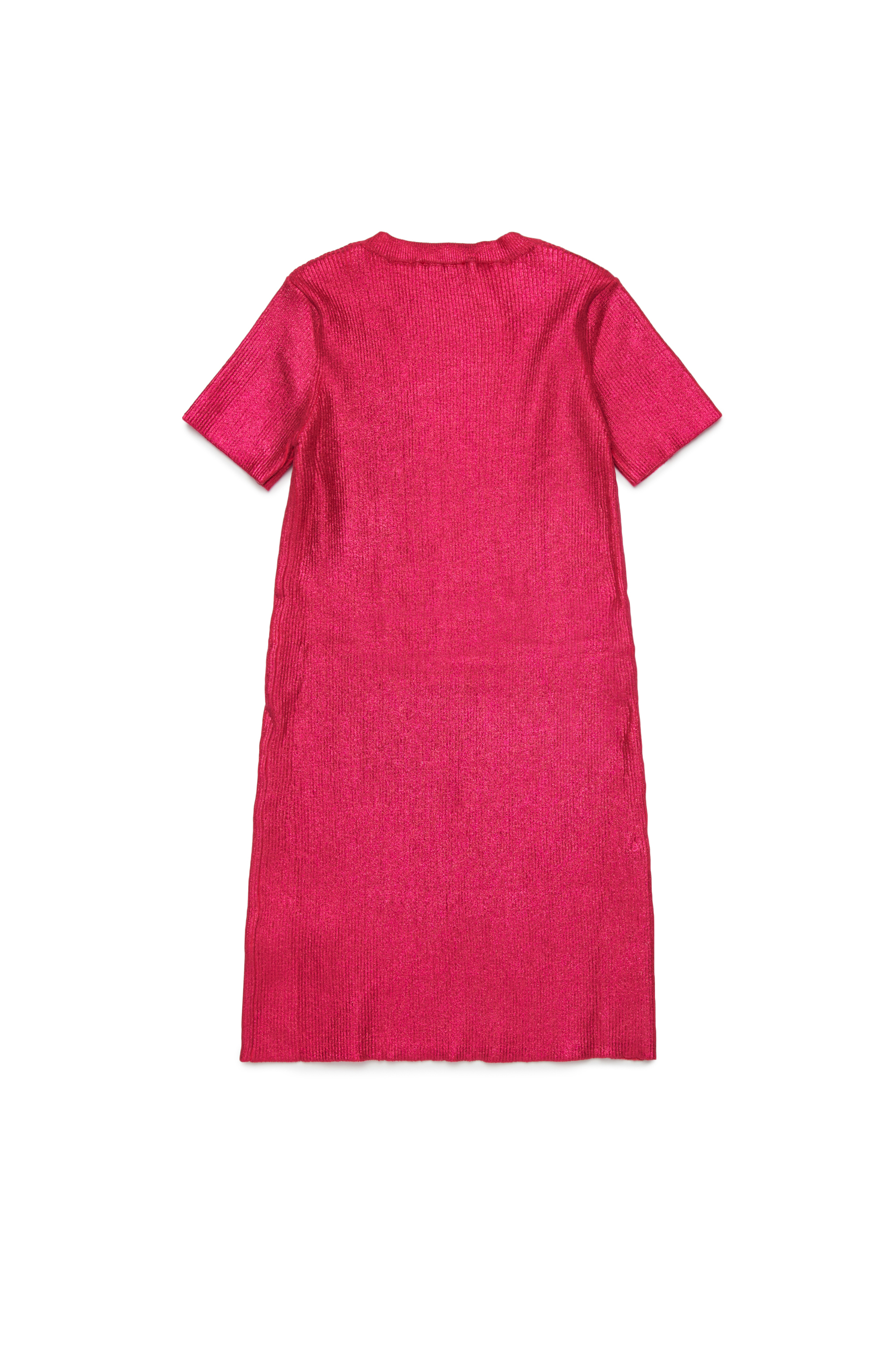 Diesel - DMONERVAX, Vestido de punto de canalé metálico Mujer in Rosa - 2