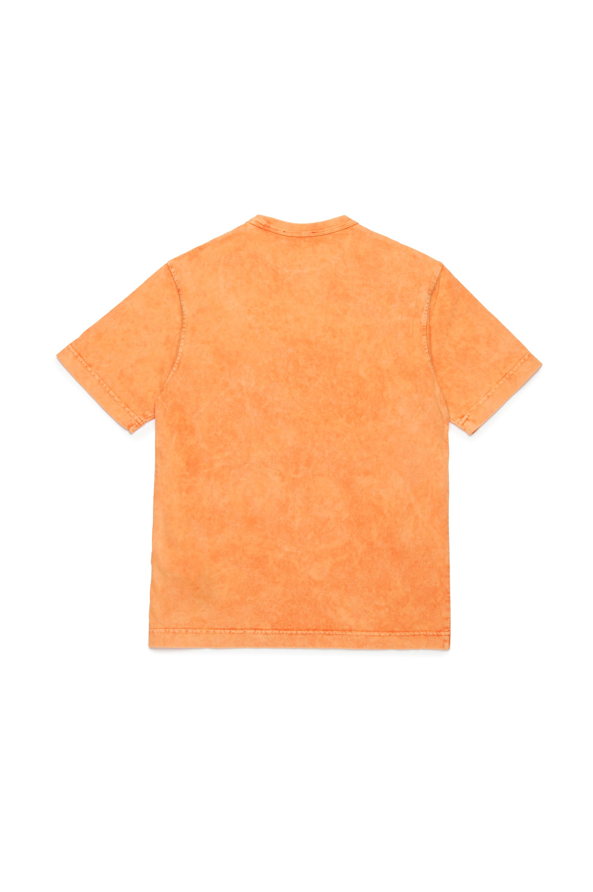 Diesel - TWASHN1 OVER, Camiseta marmoleada con gráfico del logotipo Hombre in Naranja - 2