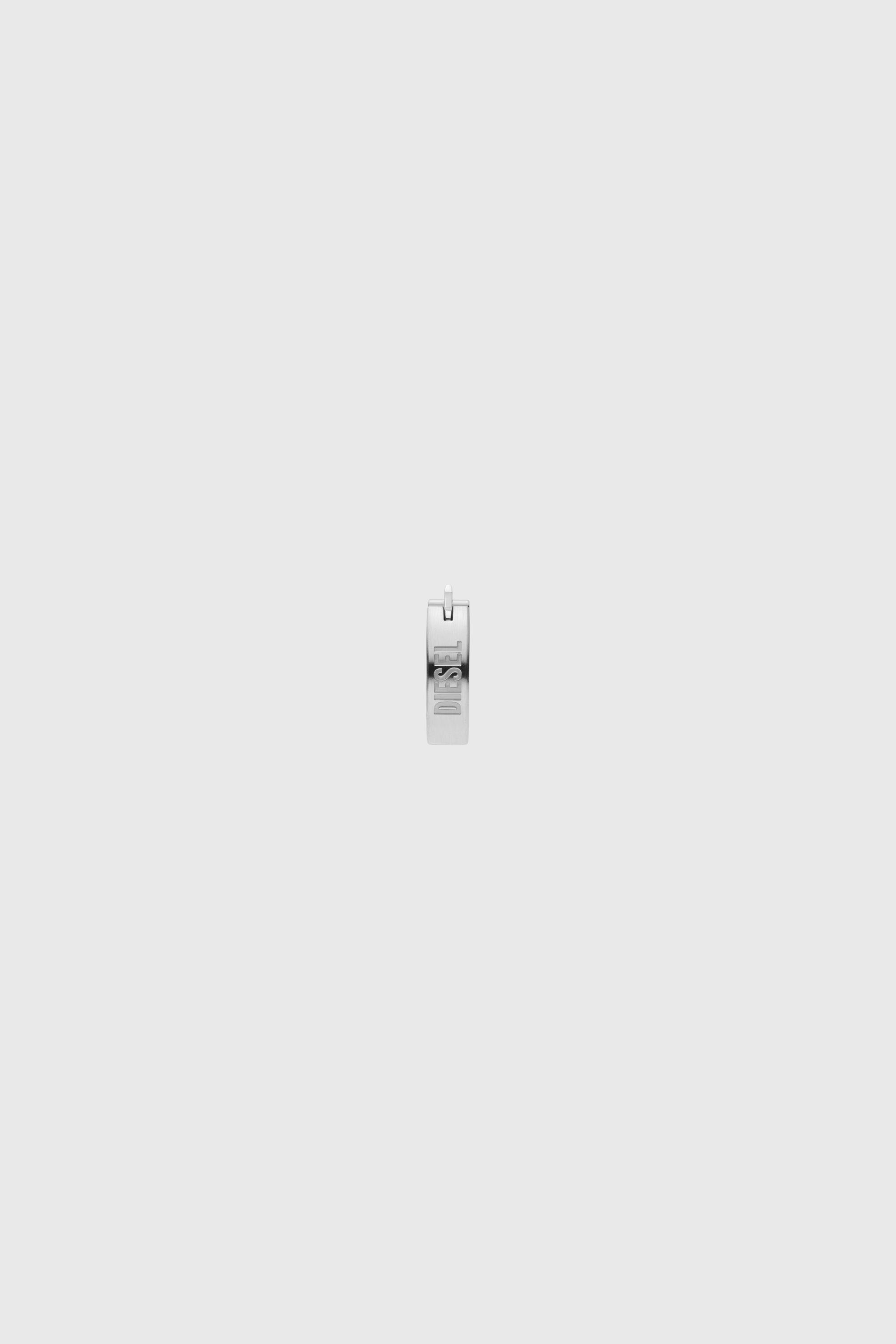 Diesel - DX1639040 JEWELLERY, Pendiente de aro de acero inoxidable Unisex in Plateado - 2