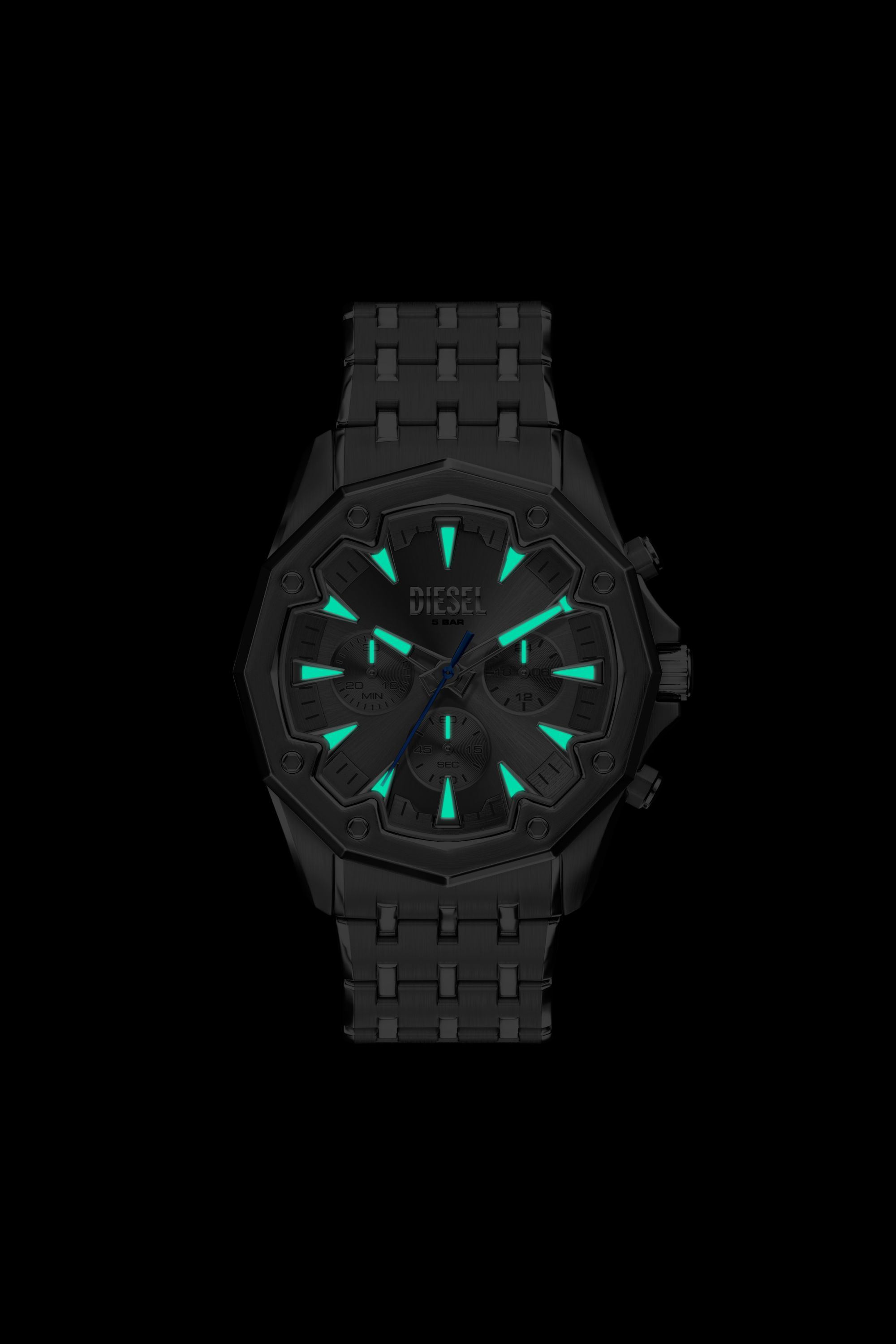 Diesel - DZ4708 WATCH, Reloj Stinger de acero inoxidable color gunmetal Hombre in Gris - 6