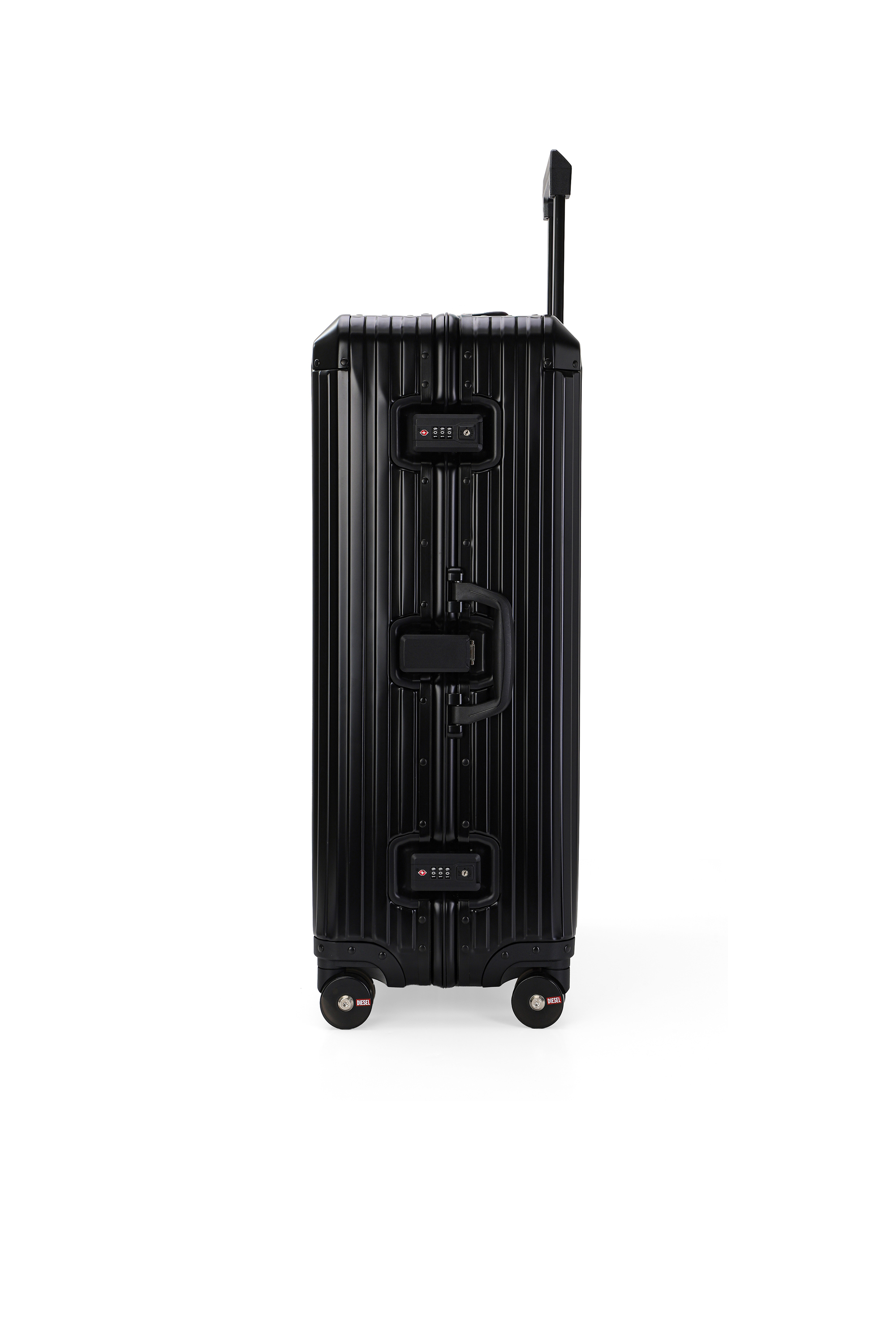 Diesel - DIESEL ALUMINUM TROLLEY- DSL002, Maleta de aluminio tama&ntilde;o L Unisex in Negro - 4